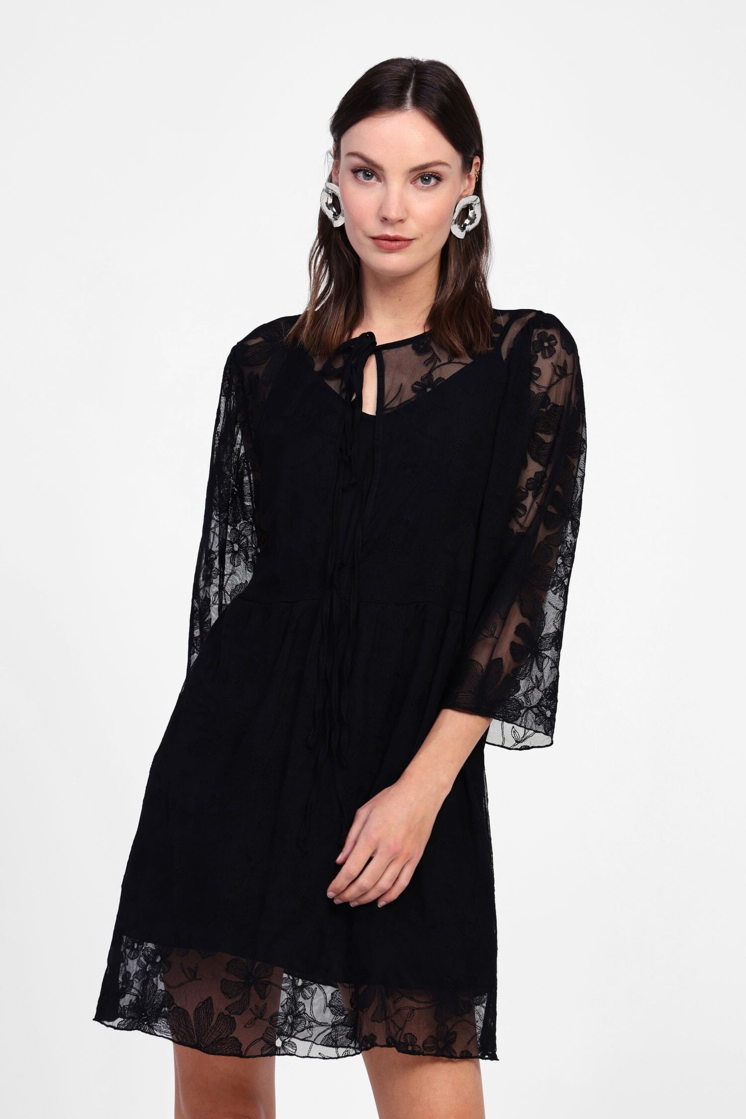 Dixie Floral Pattern Short Dress