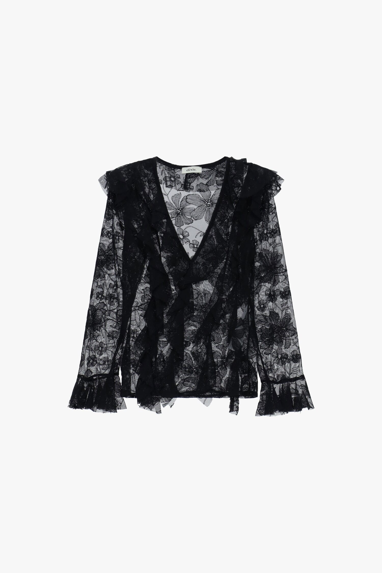 Shirt With Ruffles And Long Sleeves Dixie