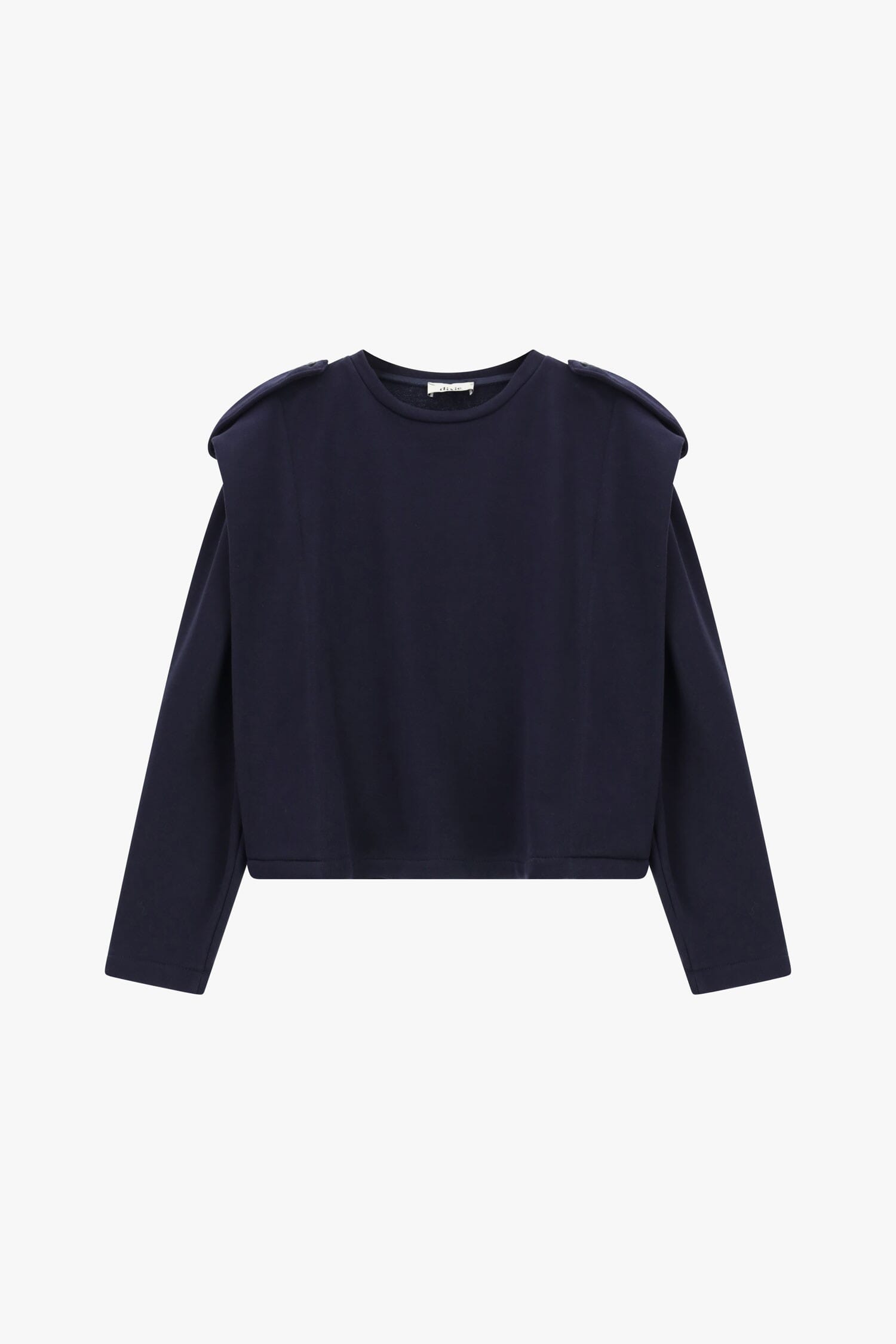 Felpa Girocollo Corta Con Spalle Strutturate Dixie