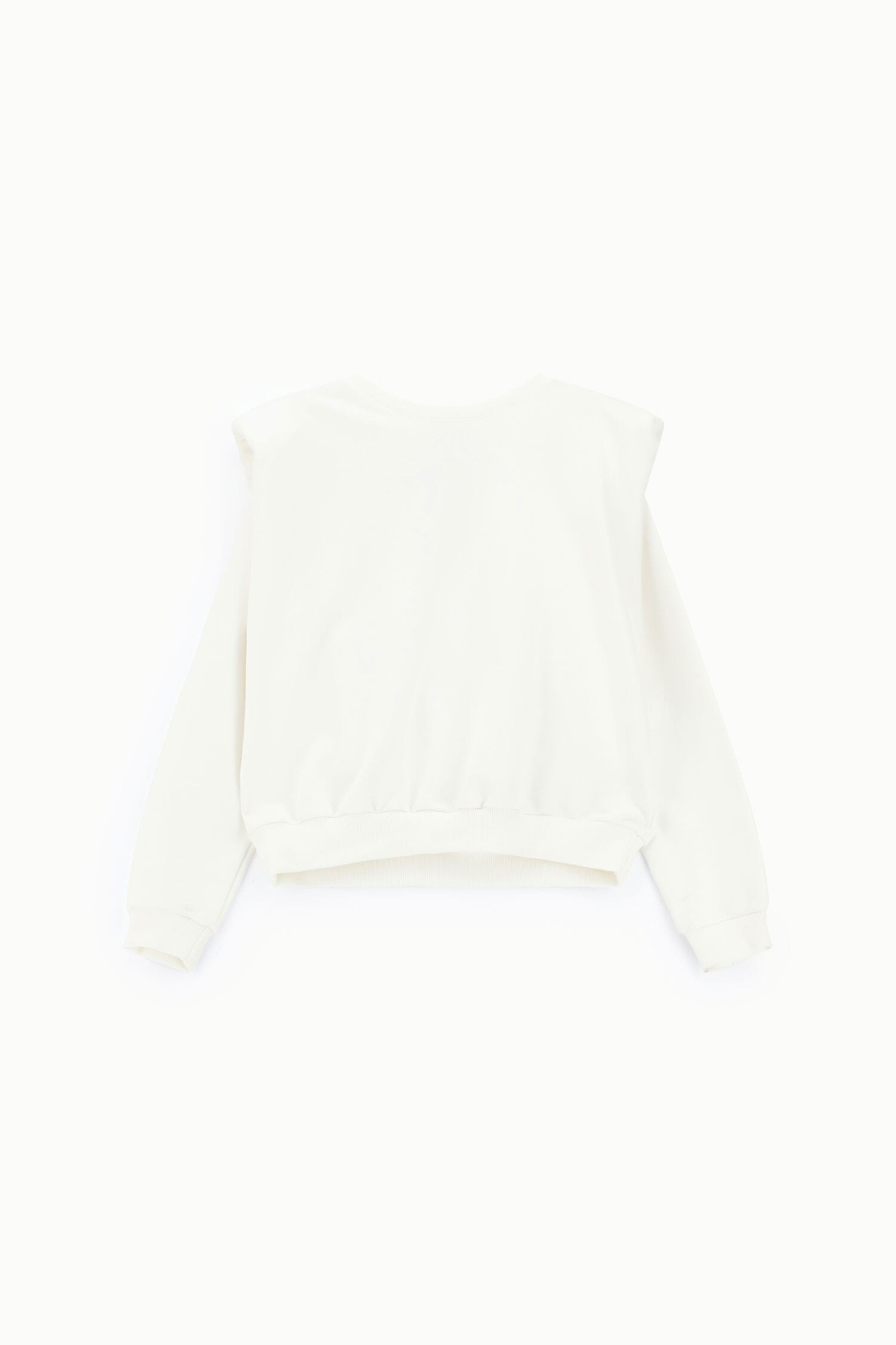 Sweatshirt Crew-neck Structured Shoulders Elasticised Hem Dixie