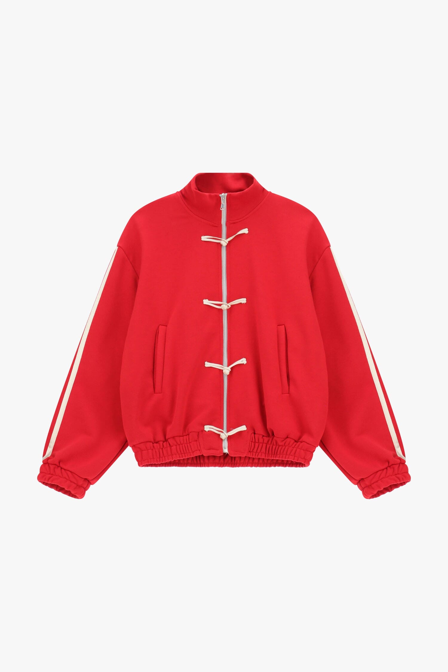 Sweatshirt avec fermeture éclair sur le devant et lacets décoratifs Dixie