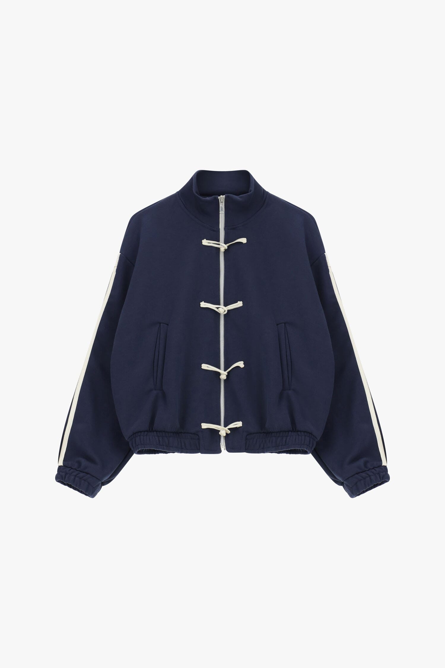 Sweatshirt avec fermeture éclair sur le devant et lacets décoratifs Dixie