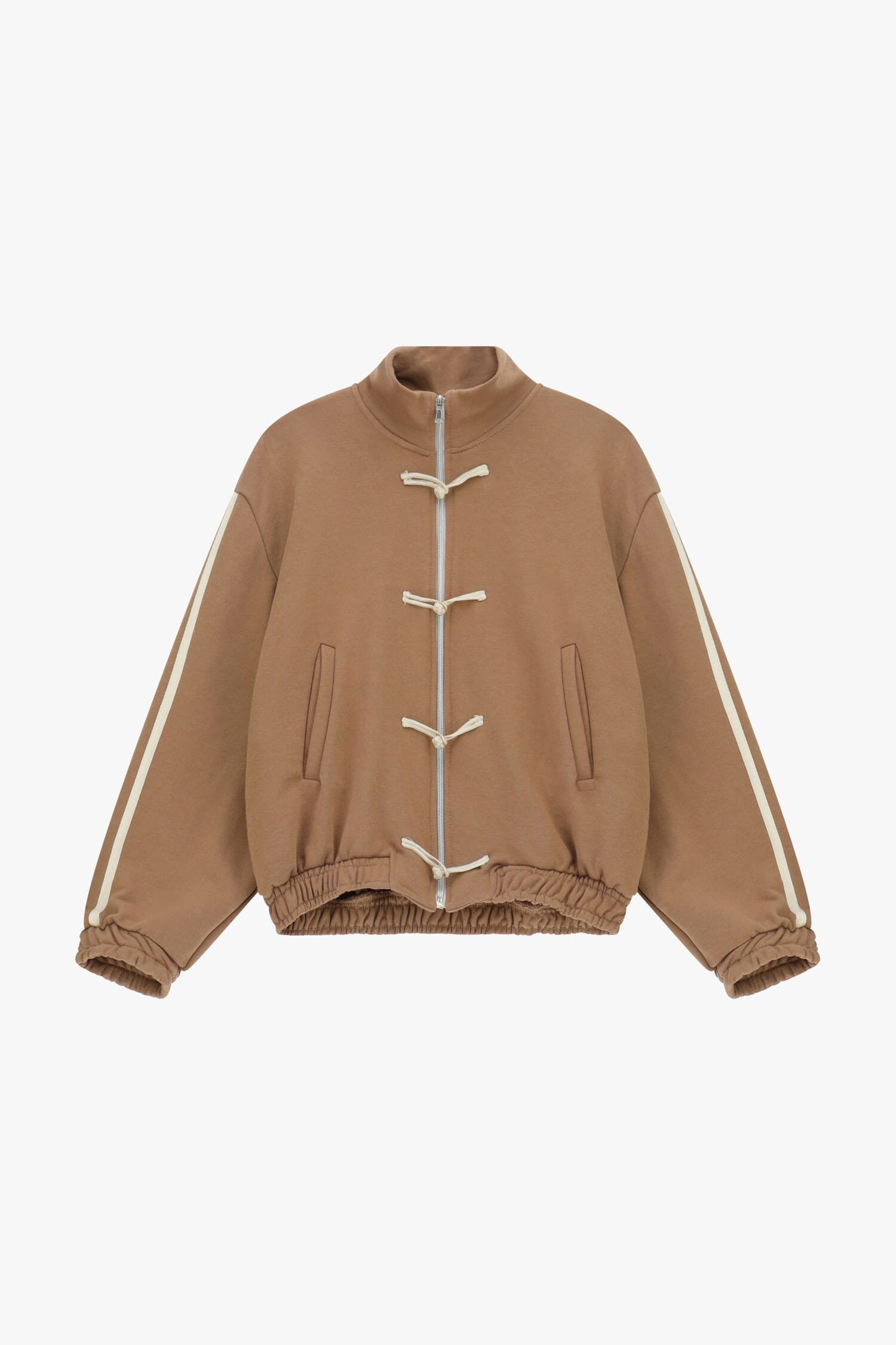 Sweatshirt avec fermeture éclair sur le devant et lacets décoratifs Dixie