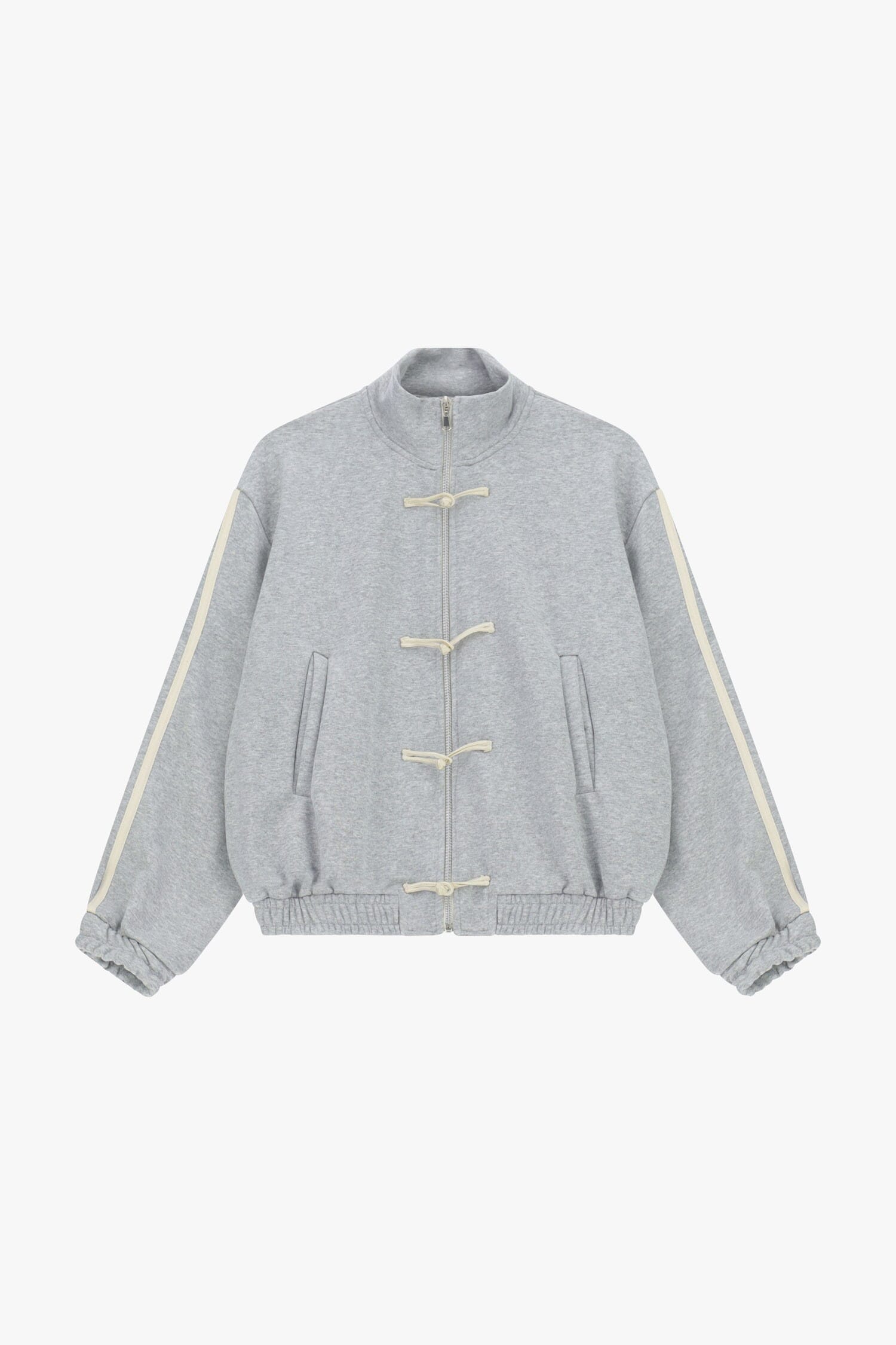 Sweatshirt avec fermeture éclair sur le devant et lacets décoratifs Dixie