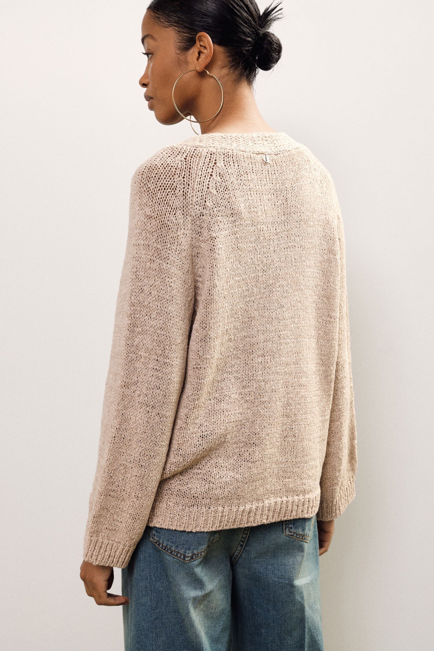 Dixie buttoned cardigan with v-neck