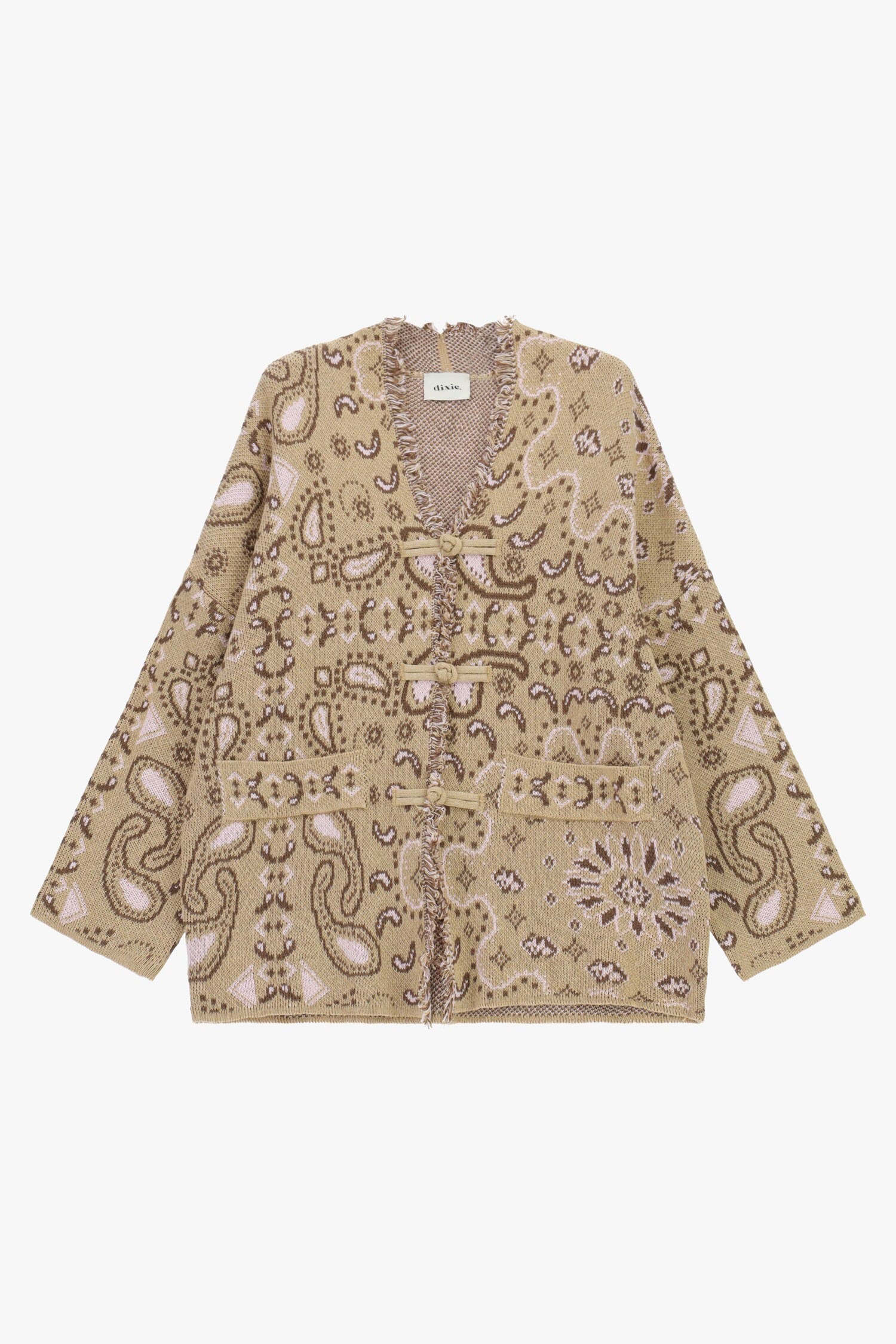 Cardigan With Toggle Closure And Front Pockets Dixie