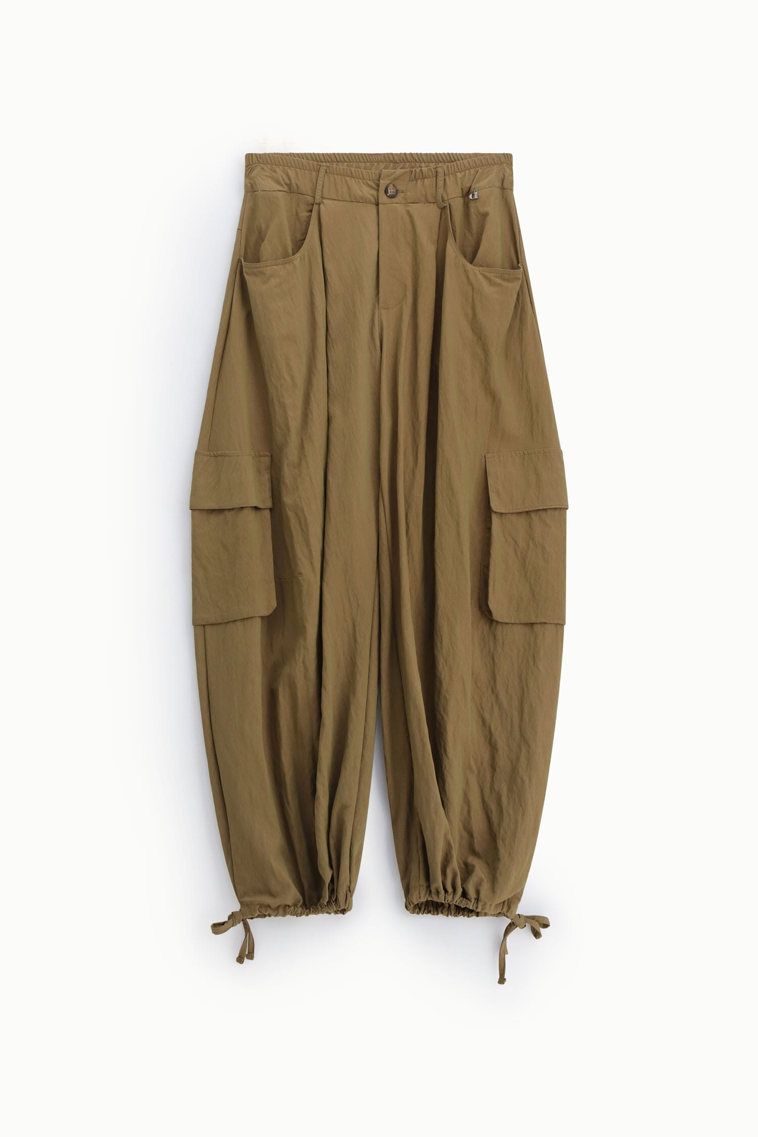 Wide Pants With Side Pockets And Adjustable Bottom Dixie