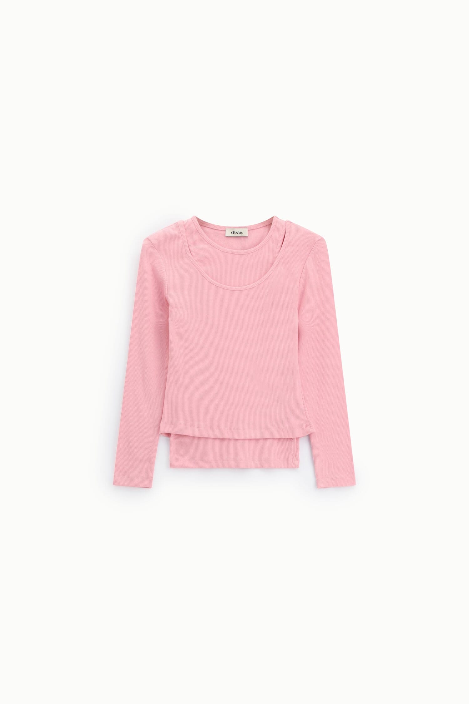 T-Shirt Maniche Lunghe Effetto Sovrapposto Dixie