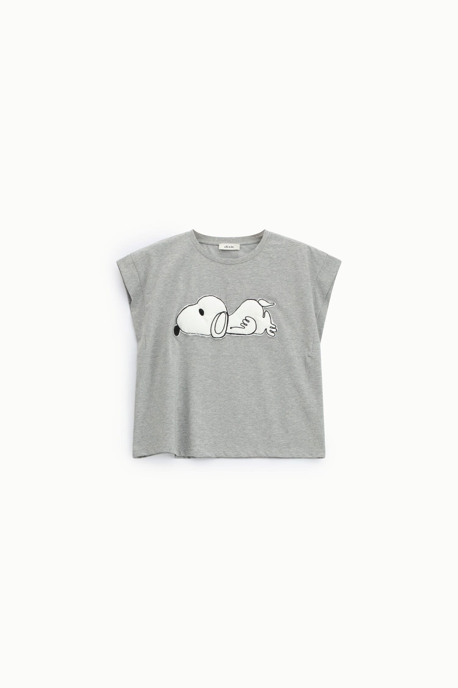 Dixie Front Snoopy Print Short Sleeve T-Shirt