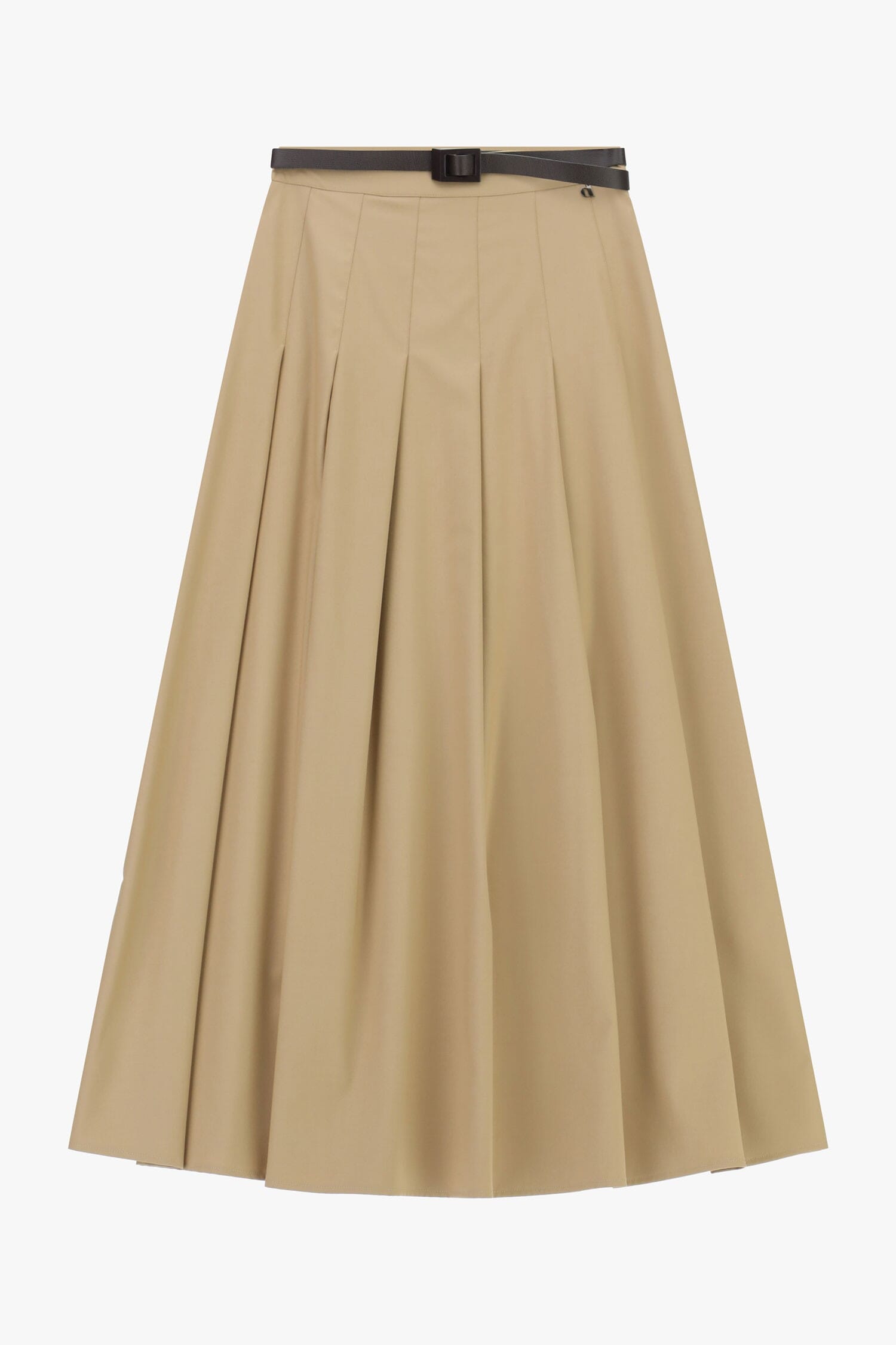 Jupe midi plissée avec ceinture étroite Dixie