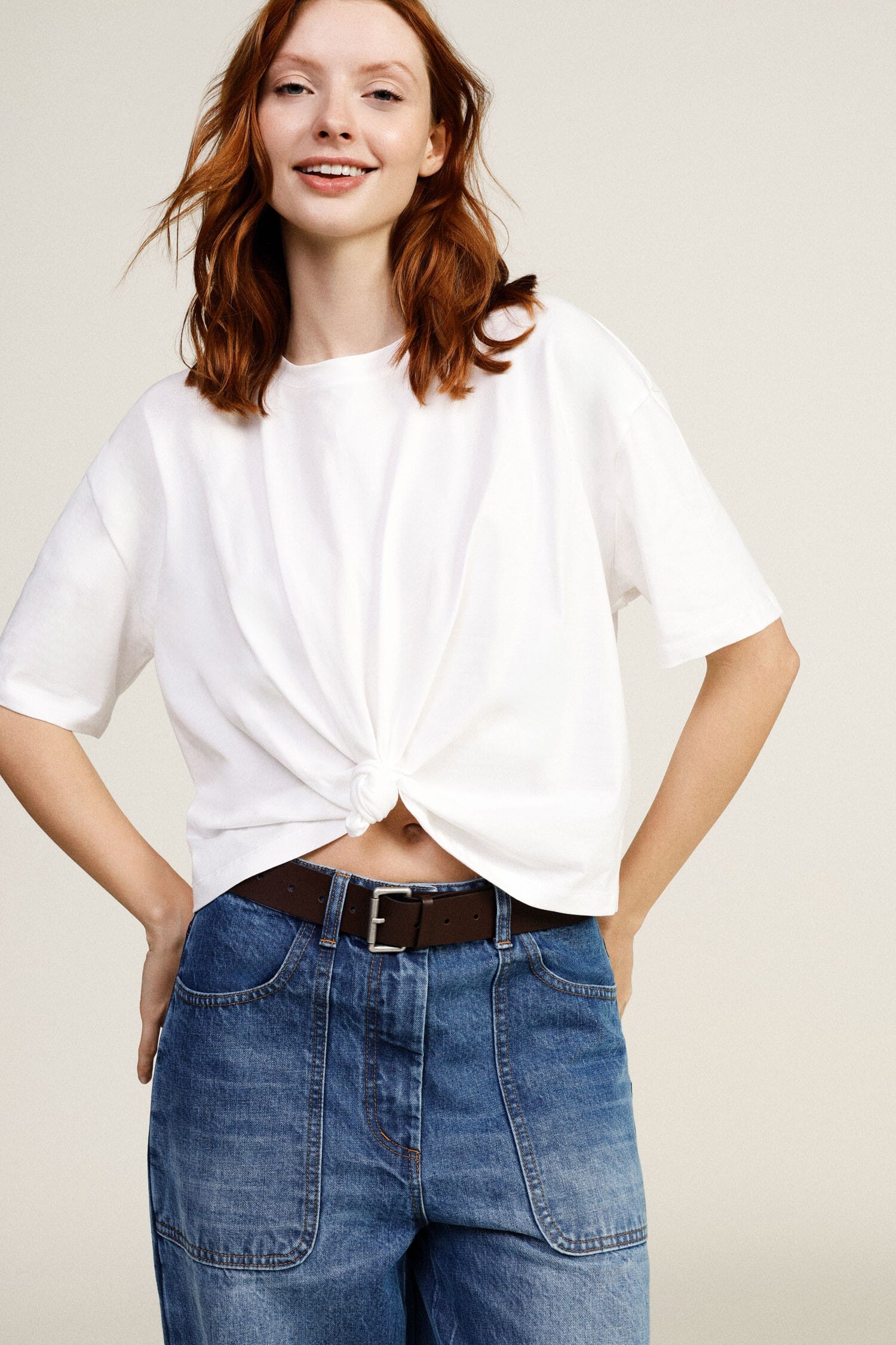 Dixie Short-Sleeved T-Shirt With Centre Knot