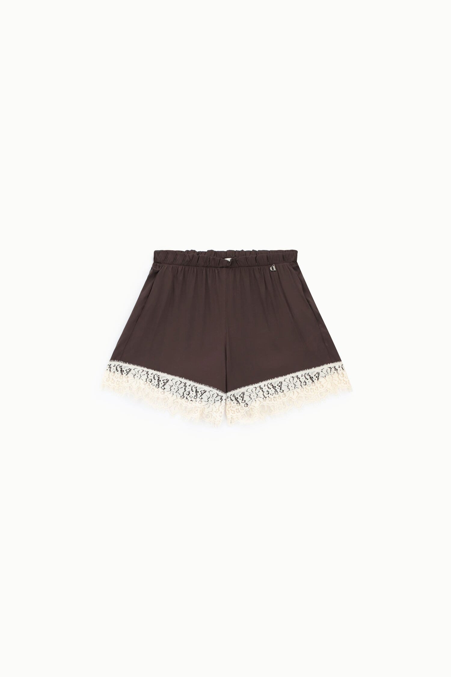Regular Fit Shorts With Floral Lace Trim Dixie