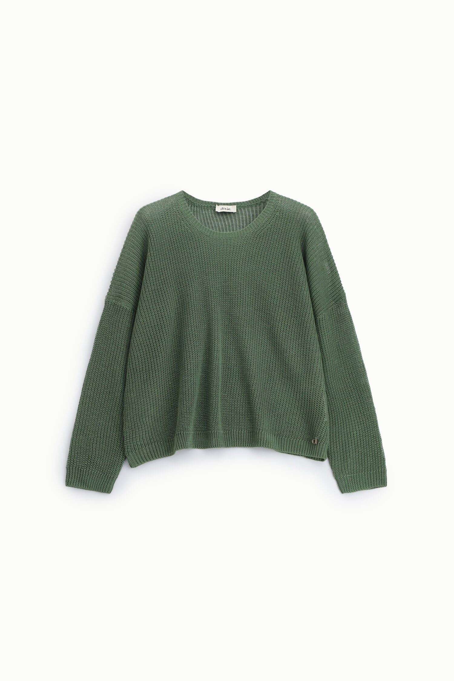 Dixie Relaxed Fit Wide Knit Crew Neck Sweater