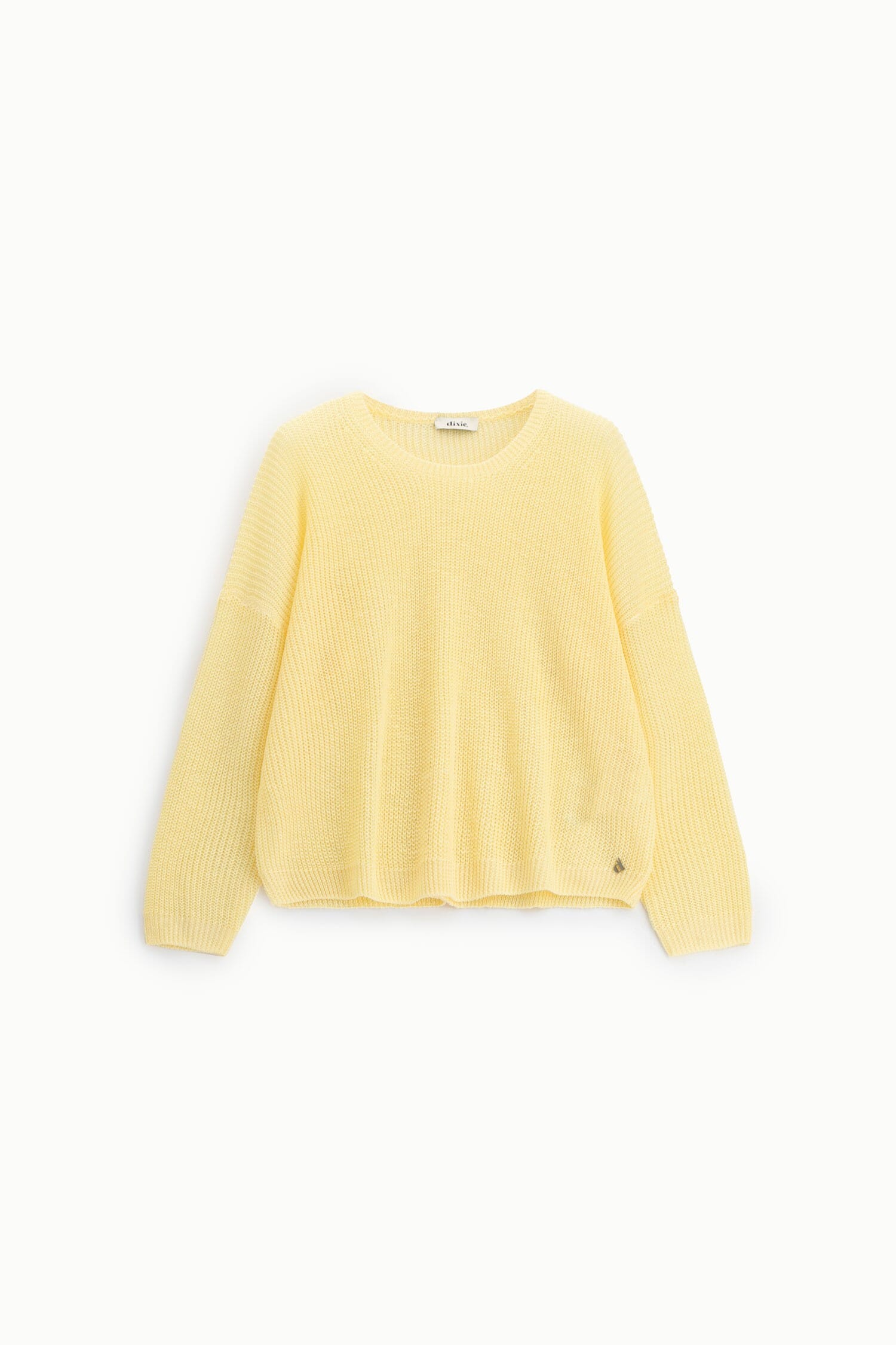 Dixie Relaxed Fit Wide Knit Crew Neck Sweater