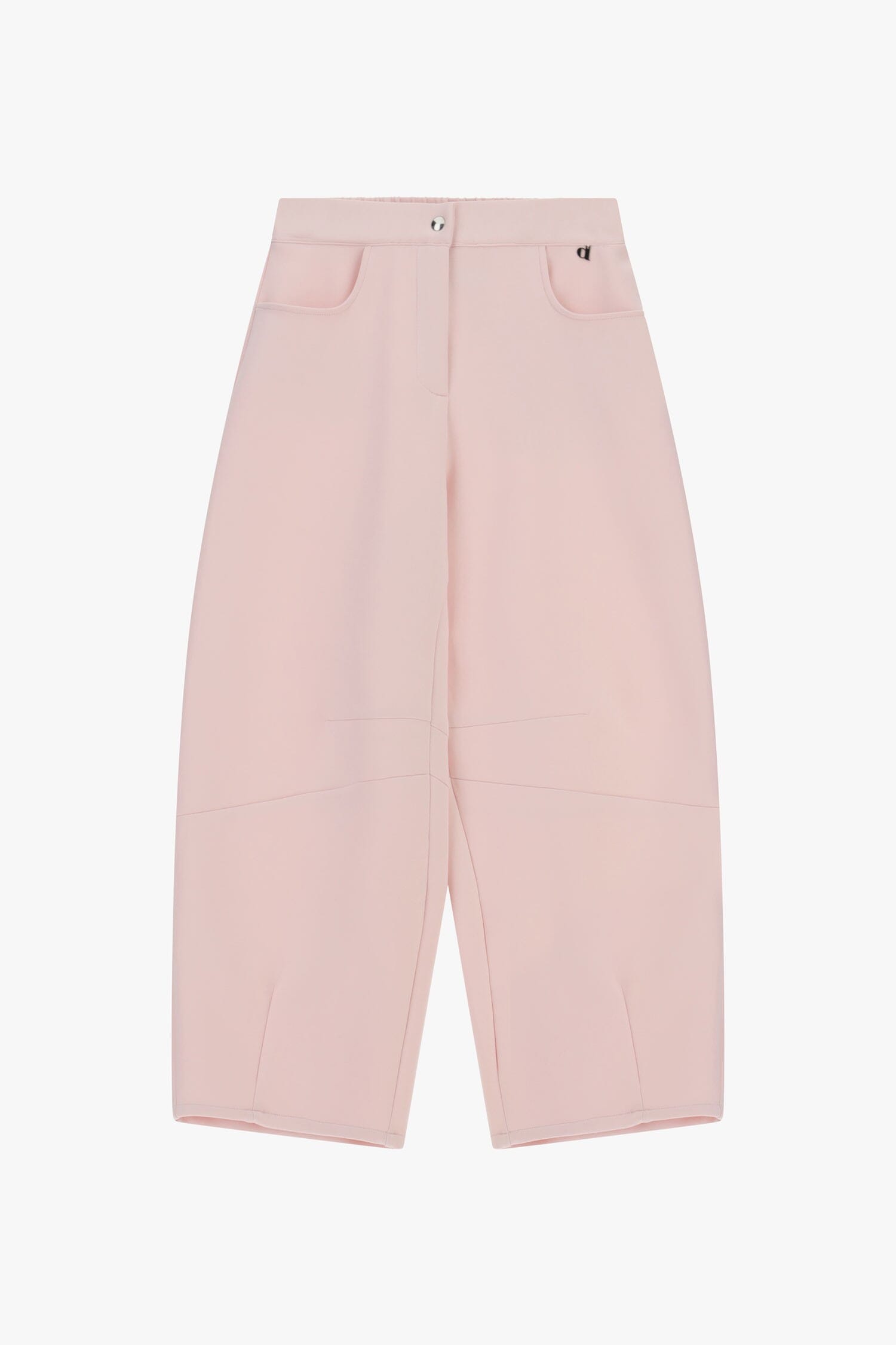Pantaloni Palazzo Cropped Con Tasche Frontali Dixie