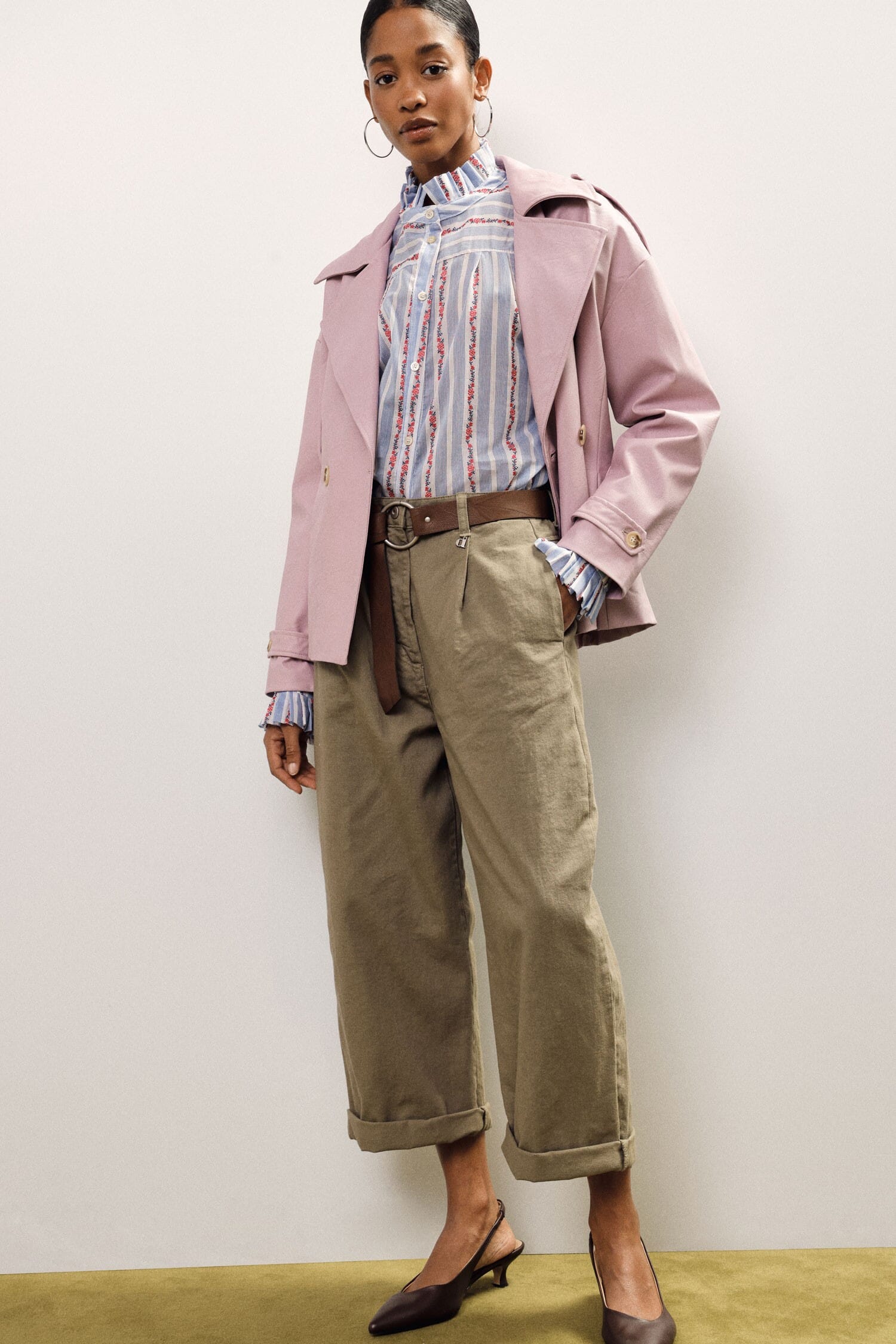 Palace Fit Trousers With Belt And Lapel Dixie