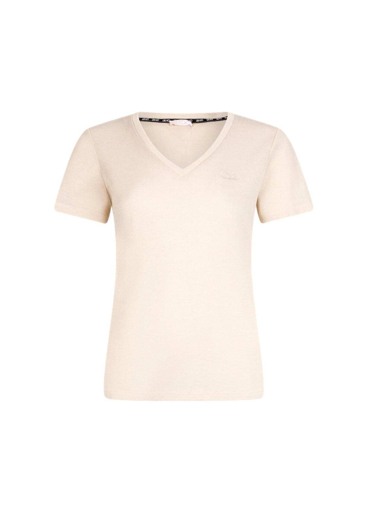 T-Shirt Con Scollo A V Liu Jo