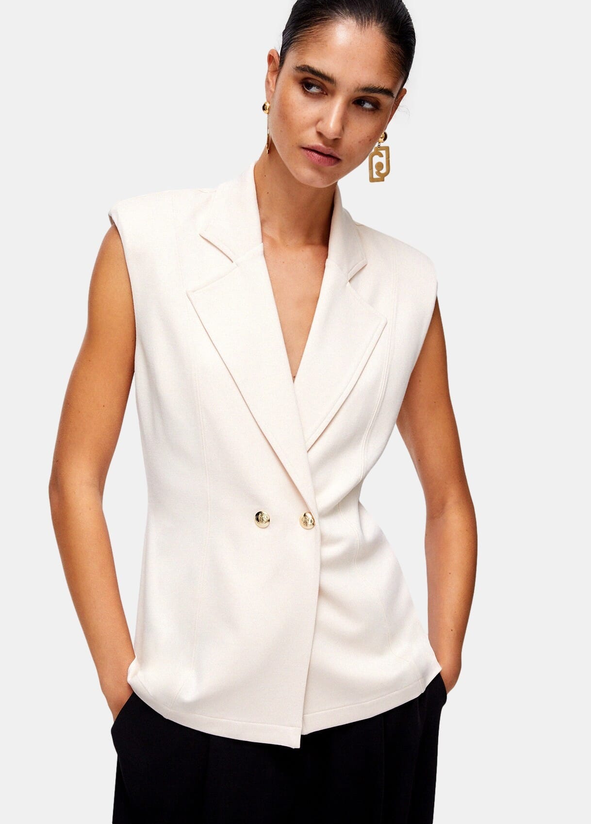 Liu Jo Vest With Padded Shoulders