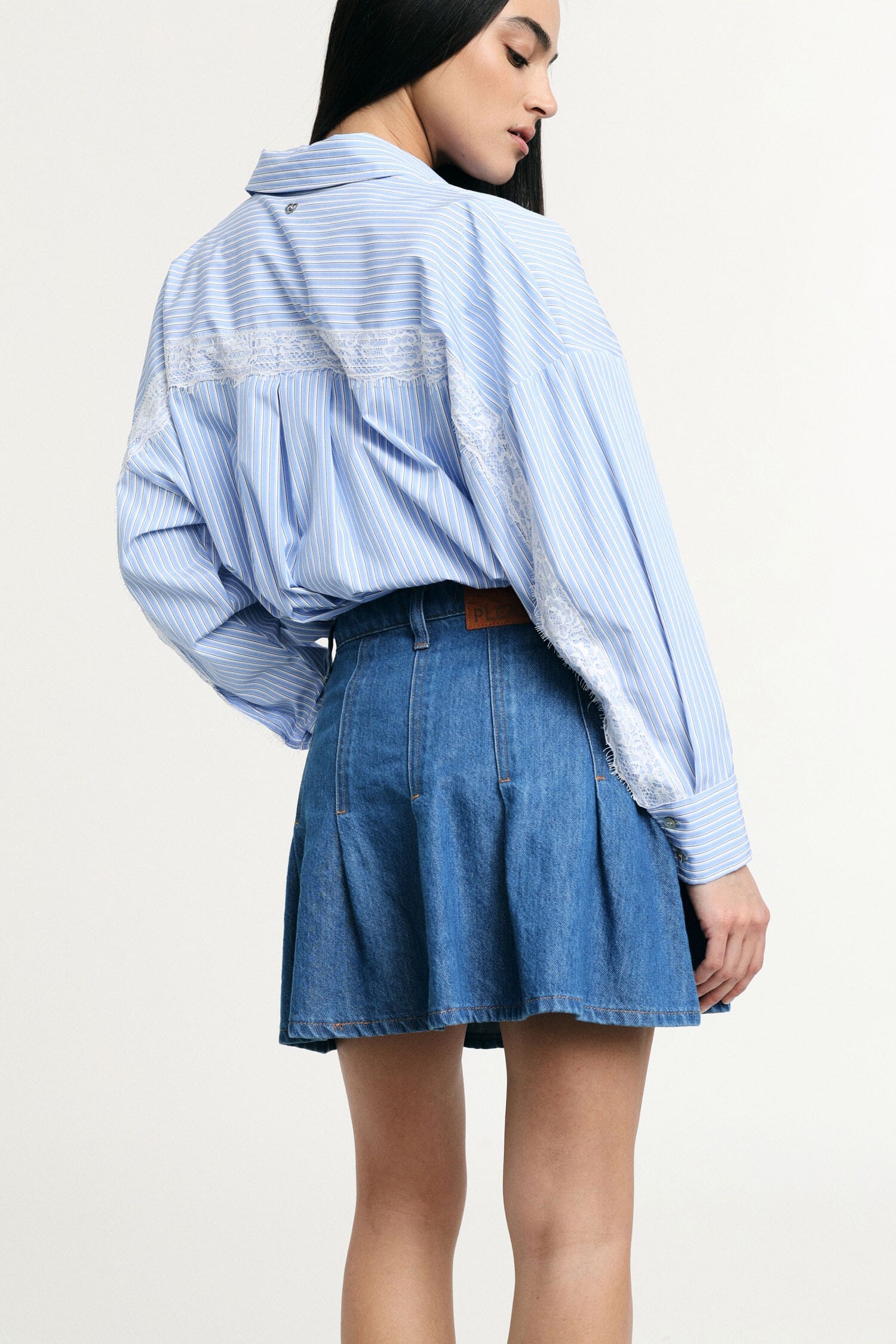 High Waisted Skorts With Front Pockets And Pleats Please