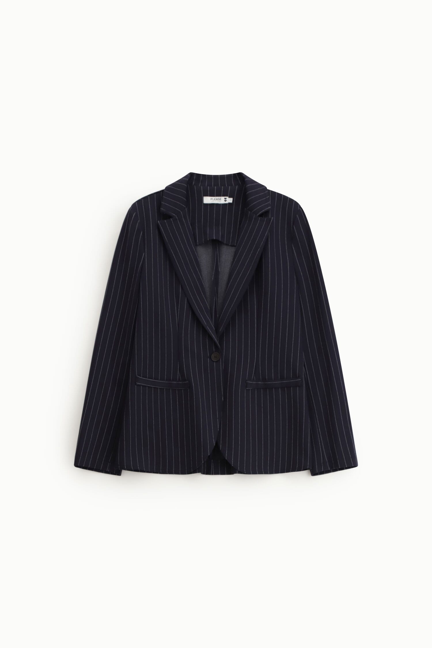 Blazer A Righe Regular-Fit Con Tasche A Filetto Please
