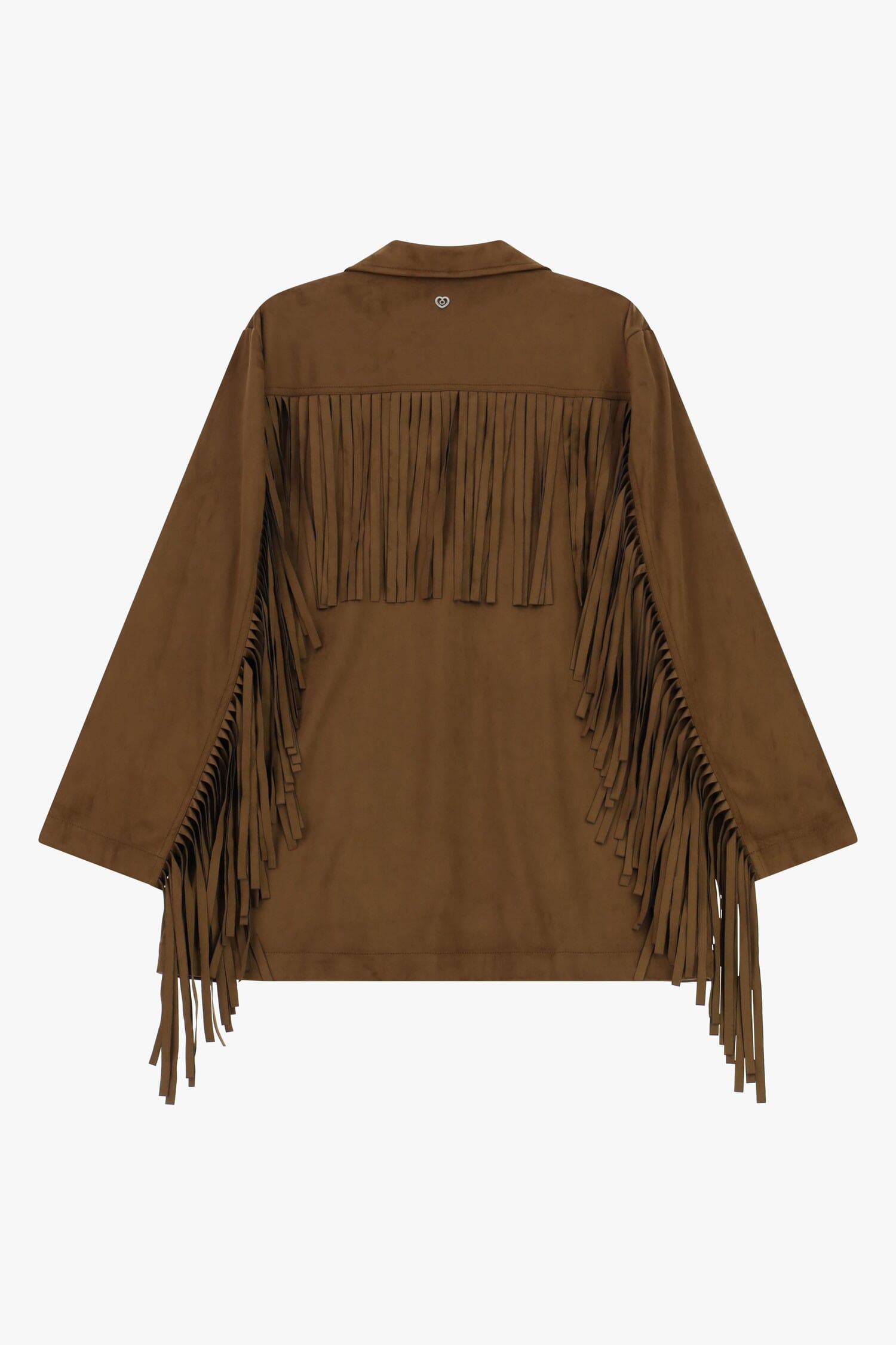Jacket With Oversize Fringes And Front Pockets Please
