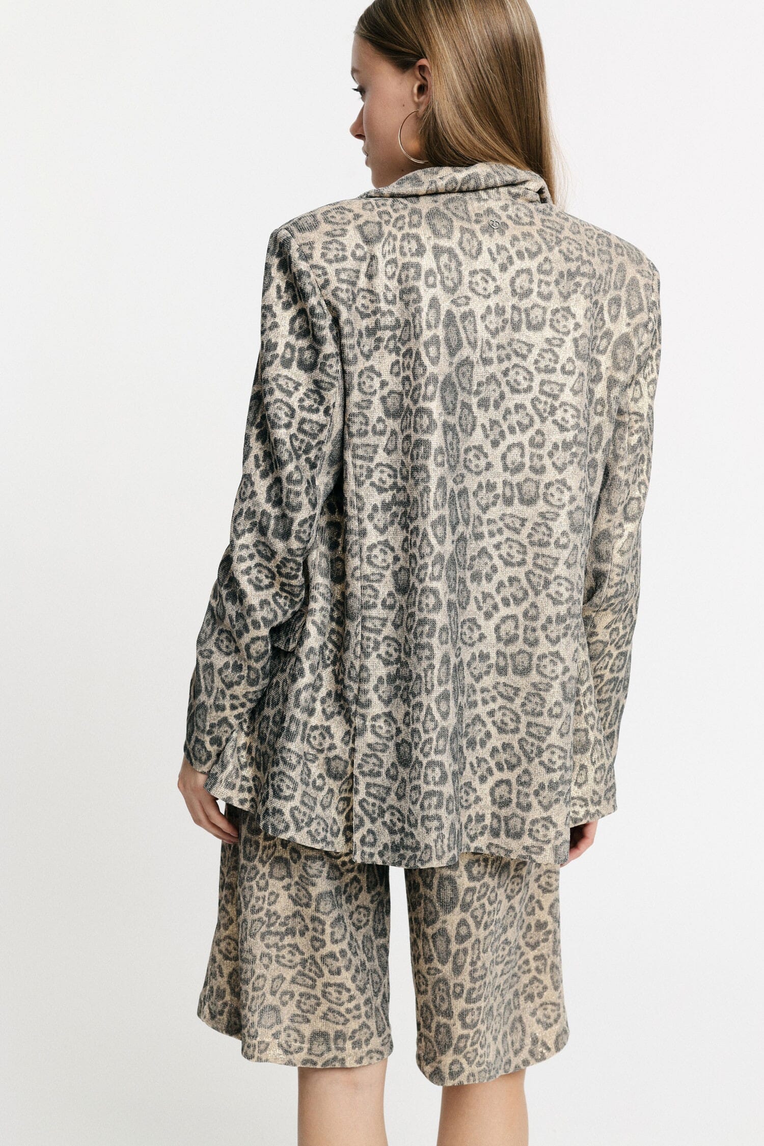 Blazer Con Stampa Animalier E Tasche Frontali Please