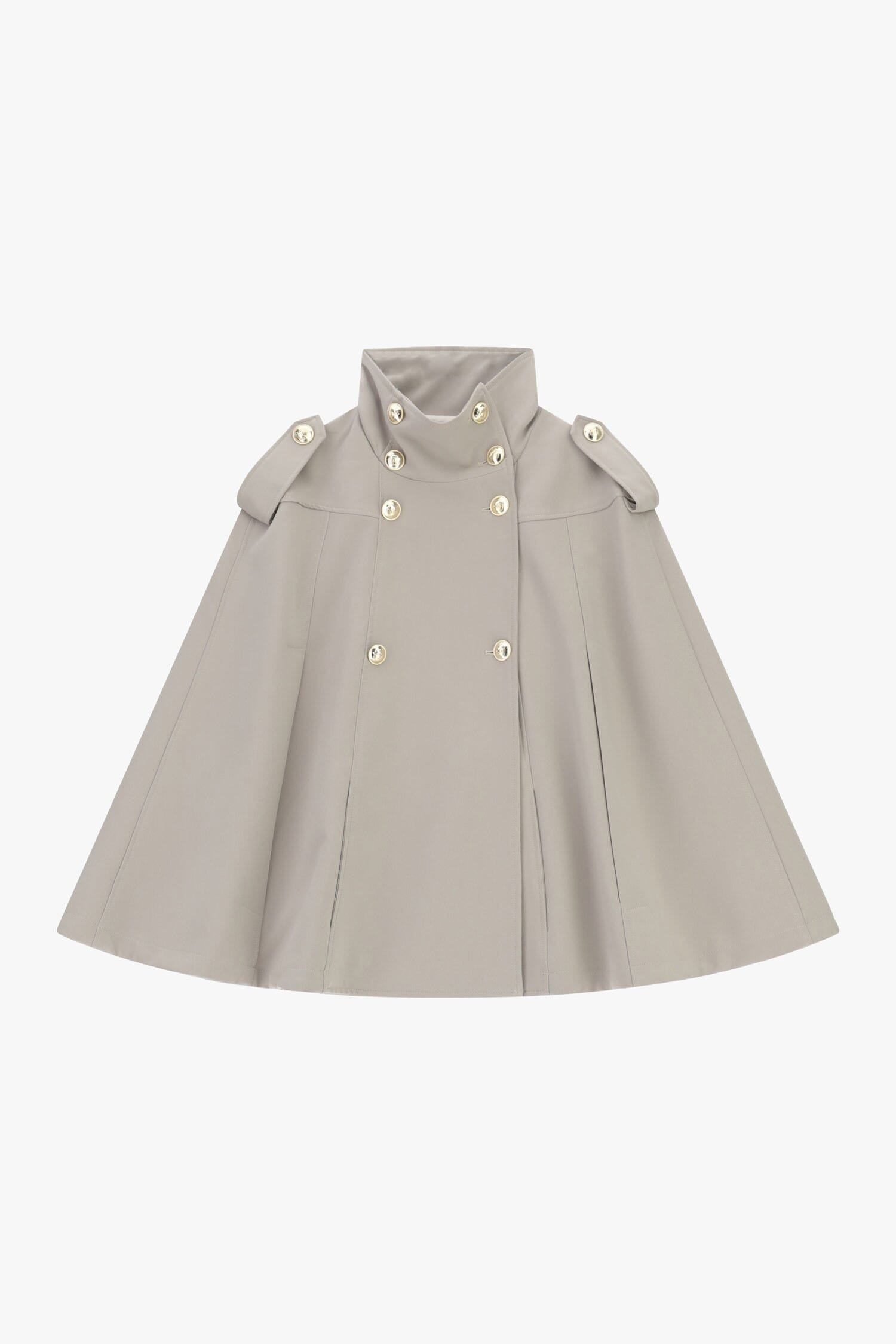 Manteau cape à double boutonnage avec épaulettes Please