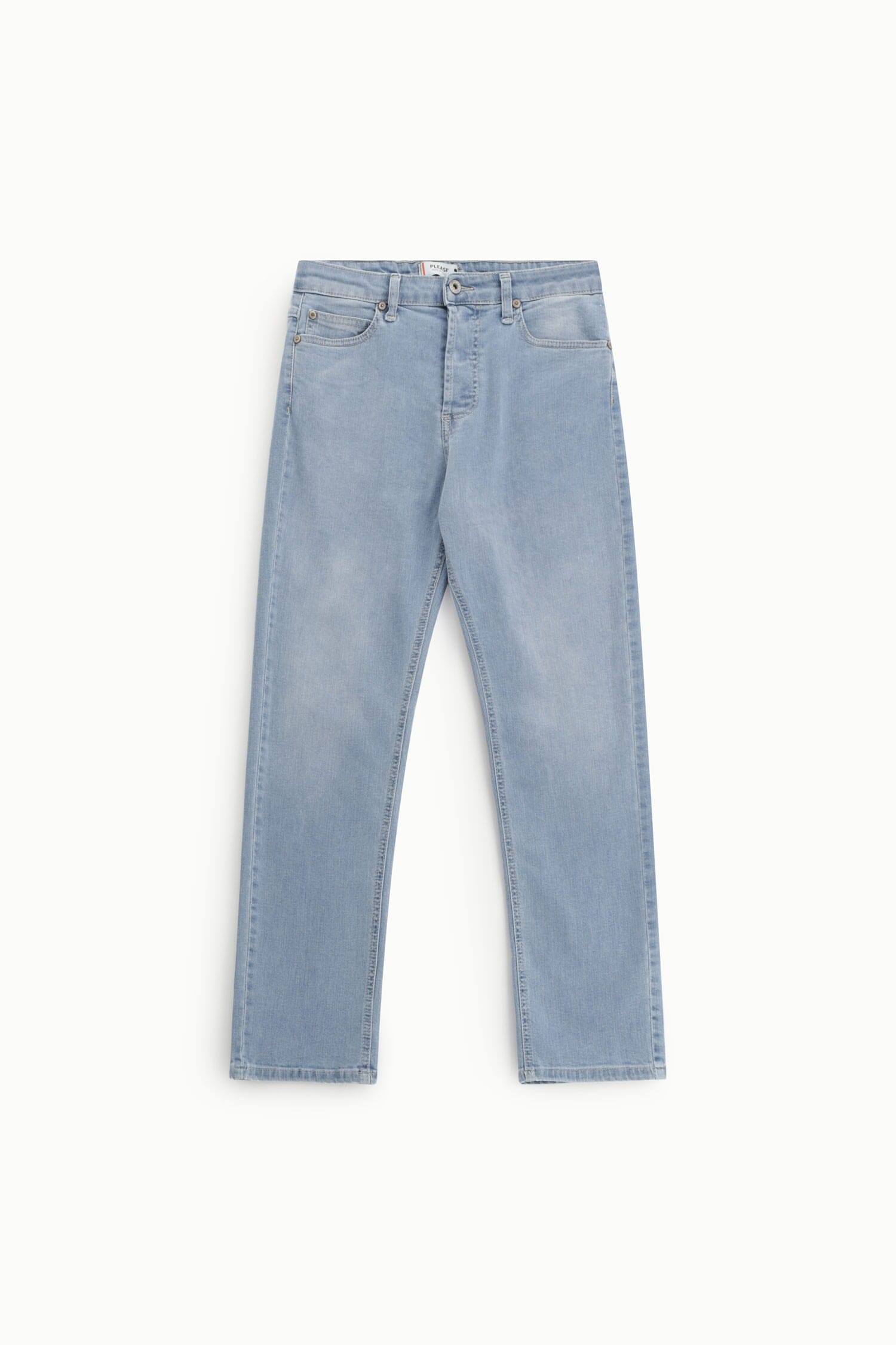 Jeans Straight-Leg Vita Media Dettaglio Classico Please