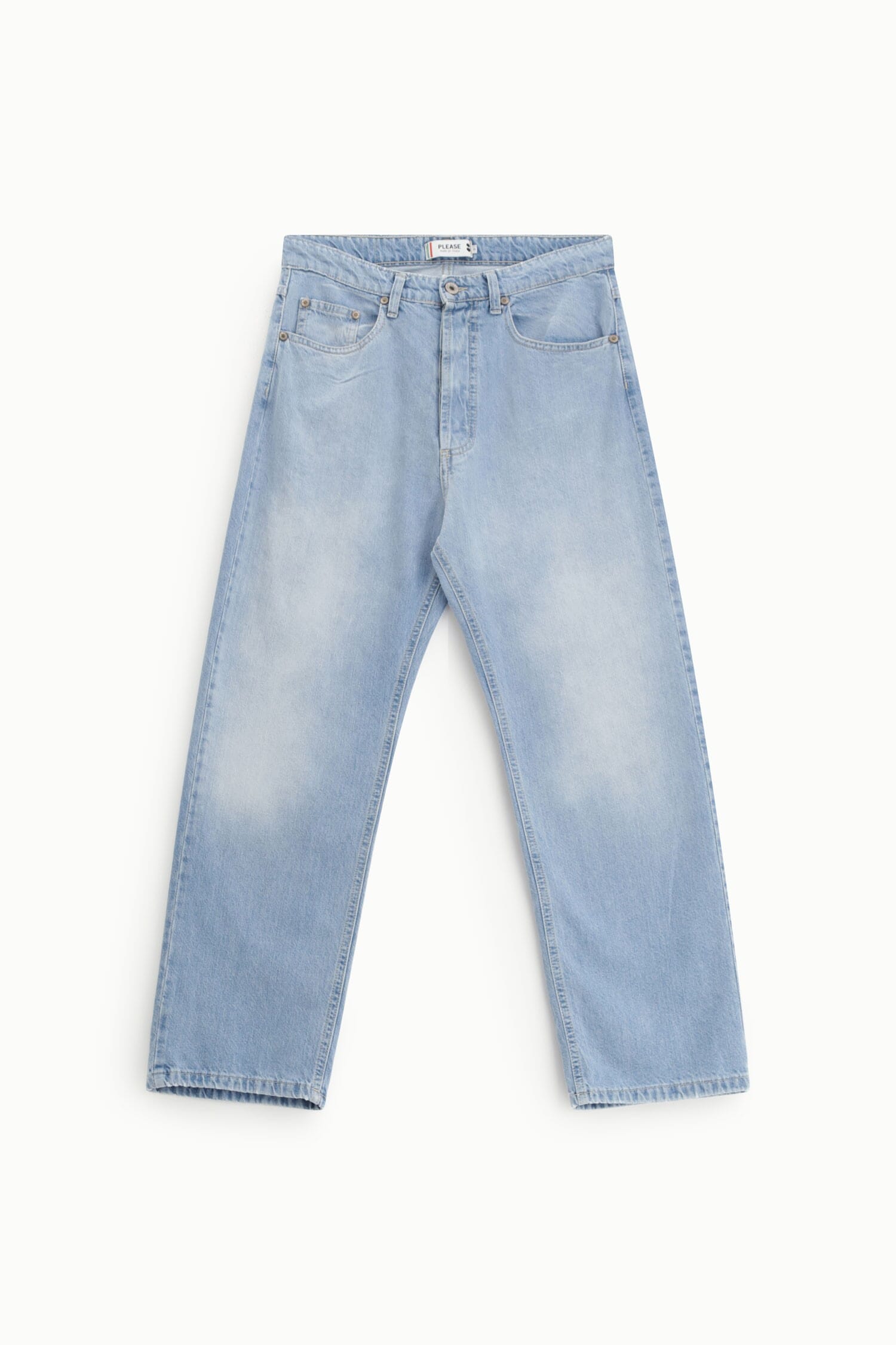 Jeans Straight-Leg A Vita Alta Con Passanti Please