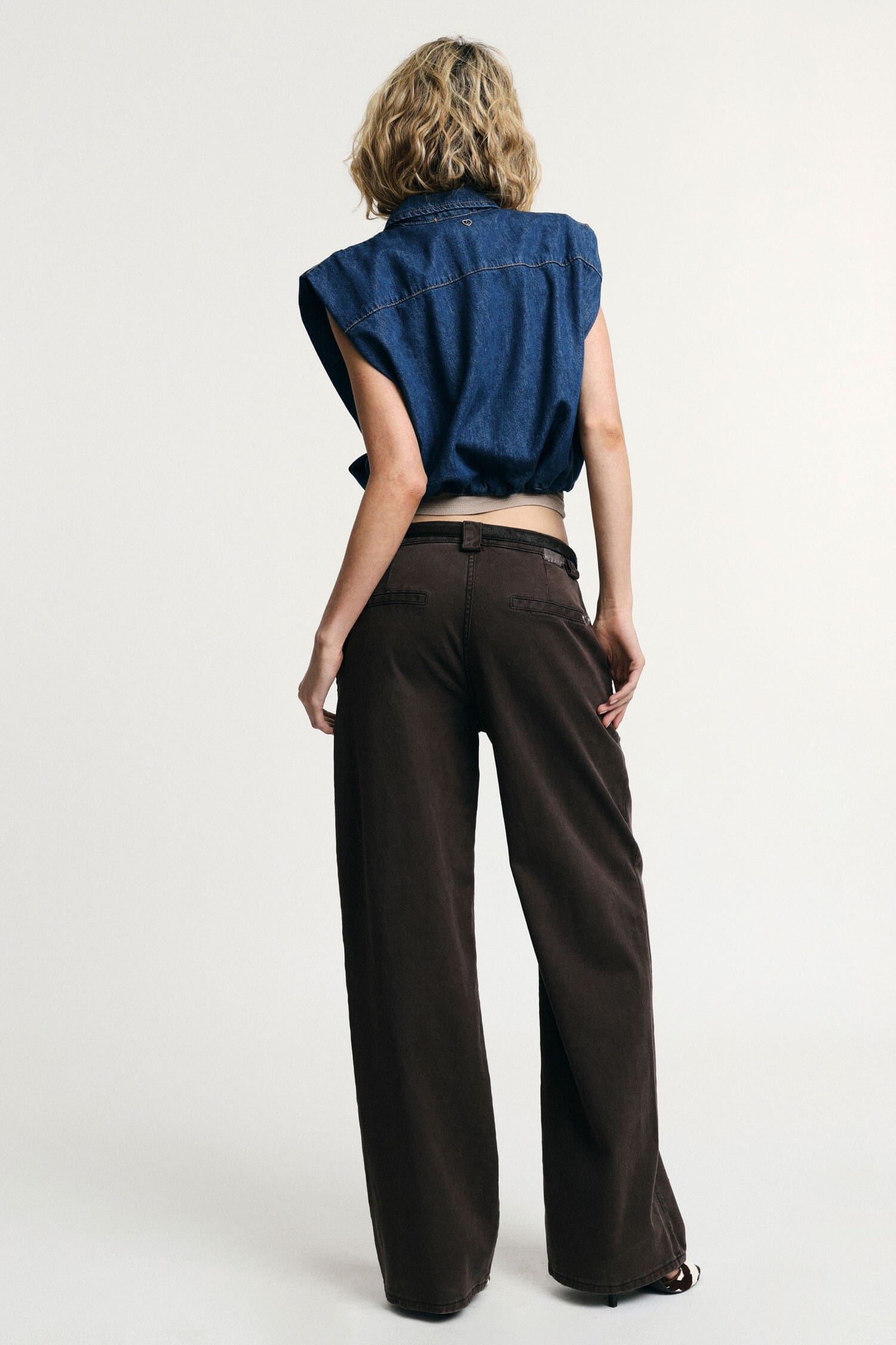 Low Waist Palace Trousers With Wide Leg Please