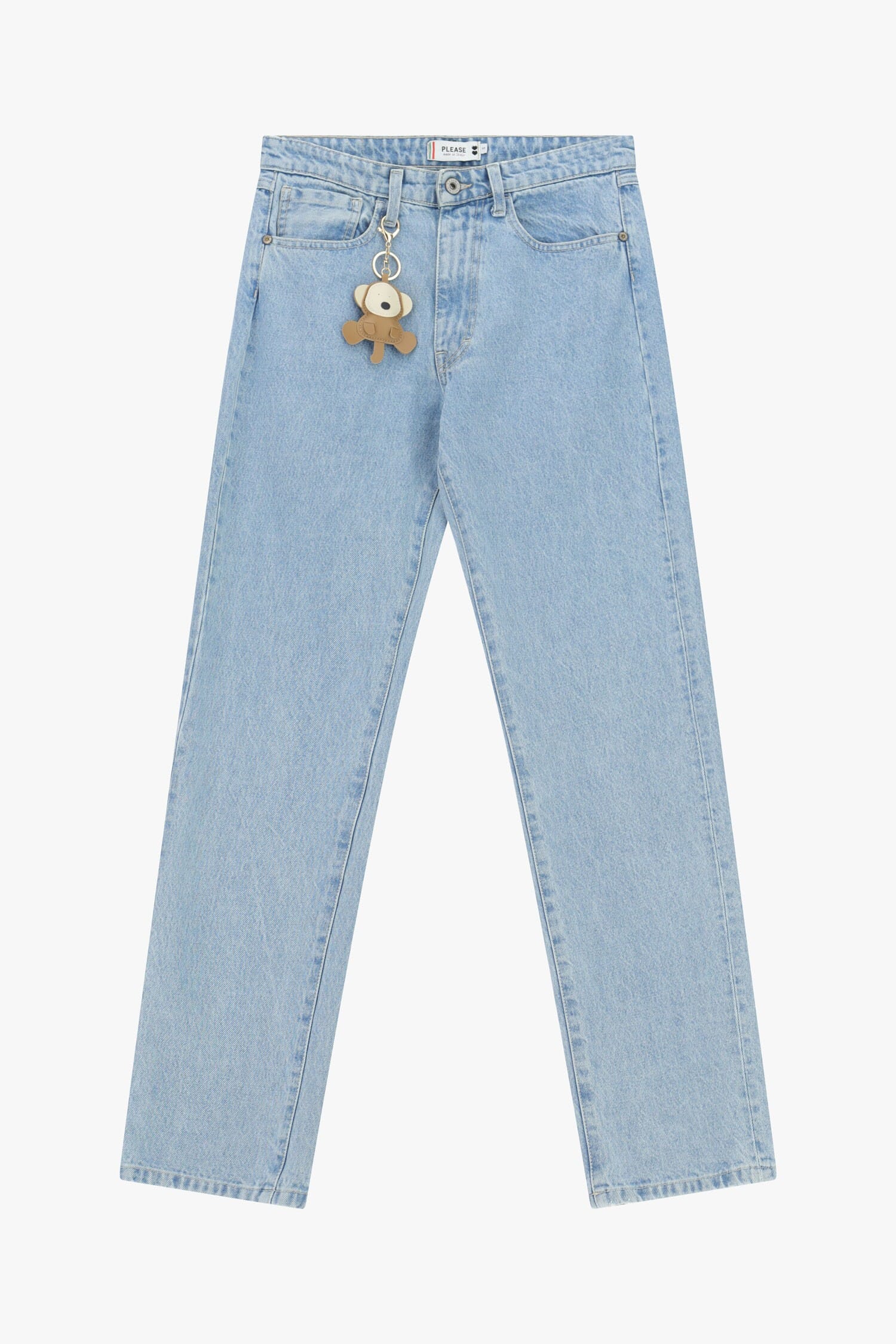 Jeans Straight-Leg Vita Alta Cinque Tasche Please