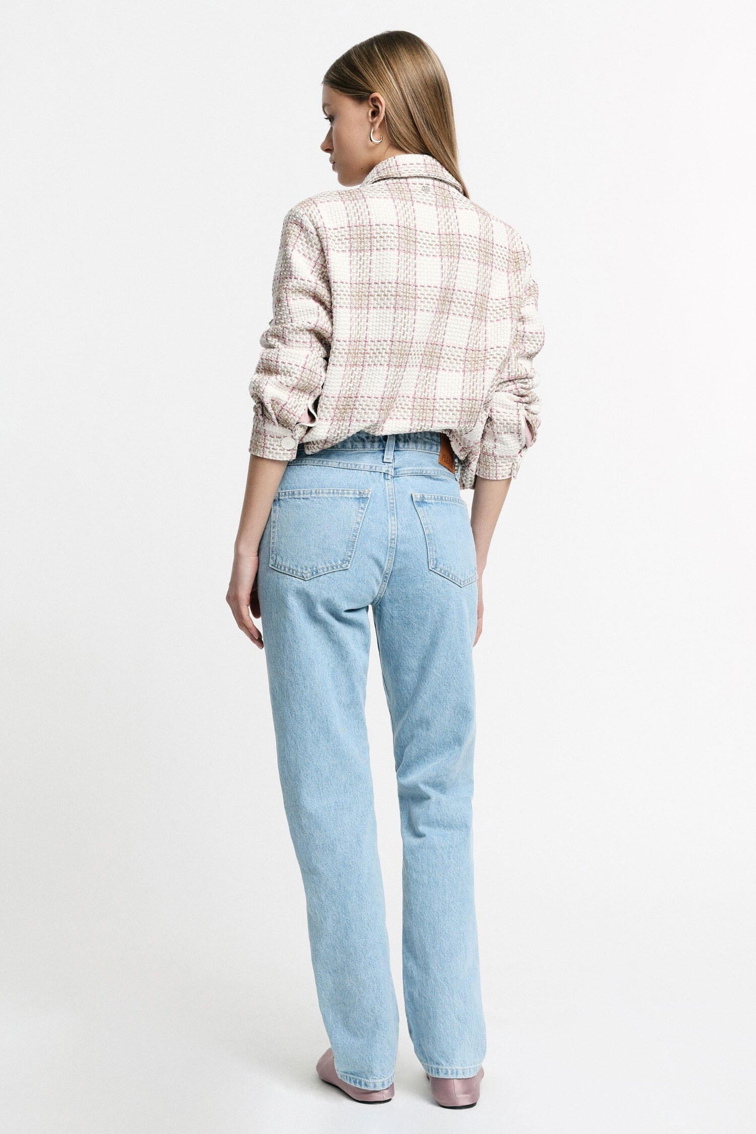 Jeans Straight-Leg Vita Alta Cinque Tasche Please