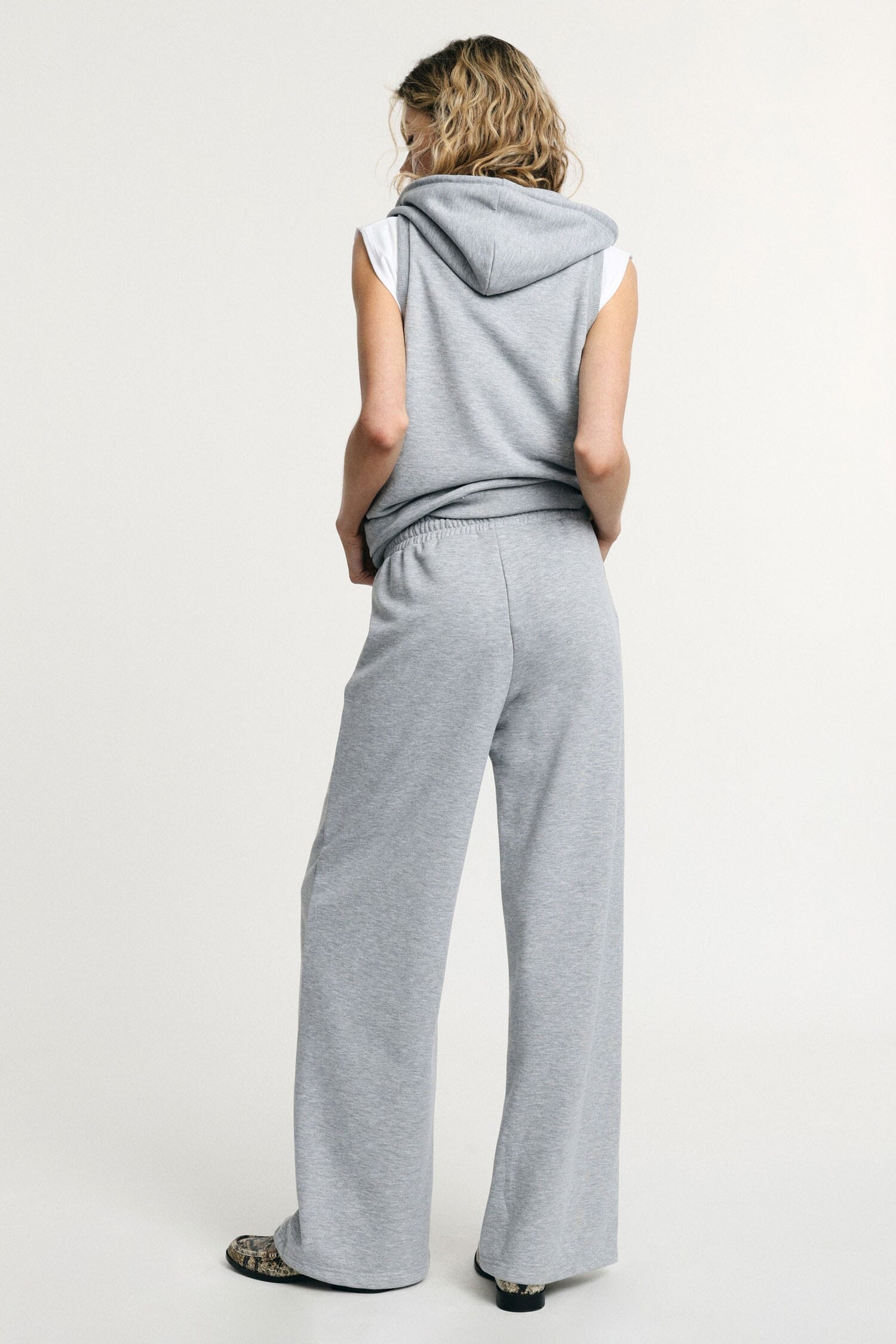Palazzo Trousers Sports High Waisted Drawstring Please