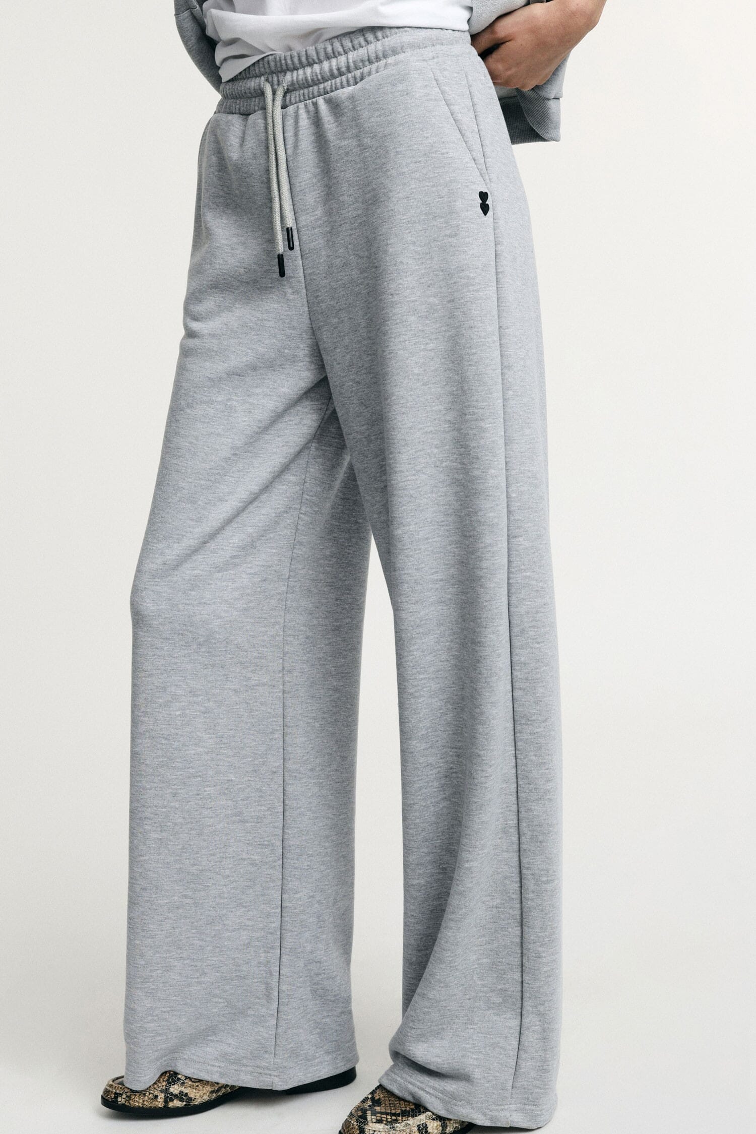 Palazzo Trousers Sports High Waisted Drawstring Please