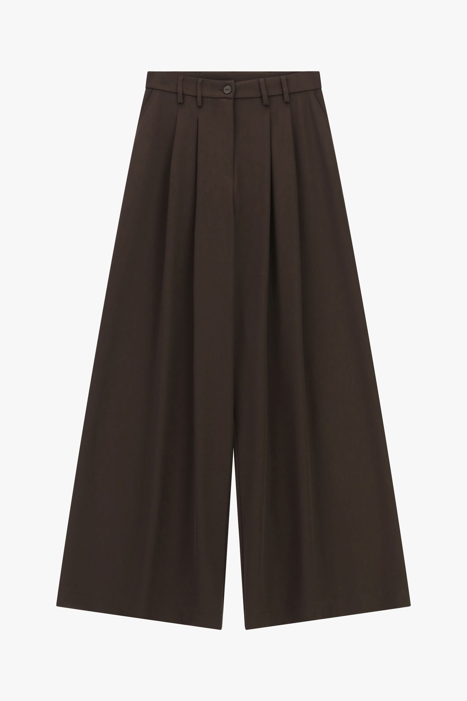 High Waisted Palace Trousers With Pleats Please