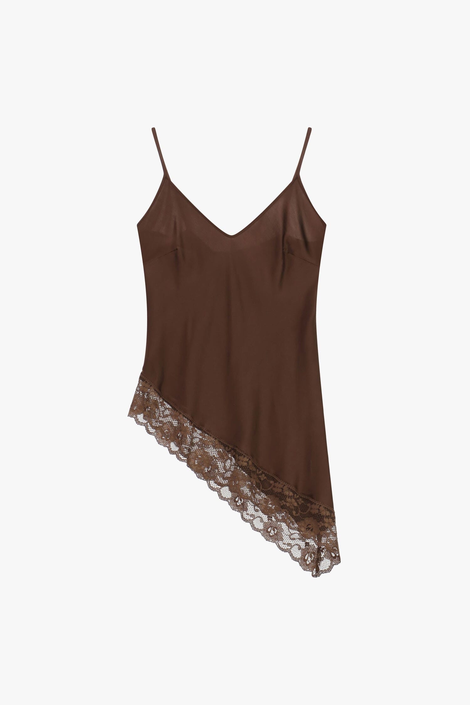 Thin V-Neck And Lace Trim Tops Please