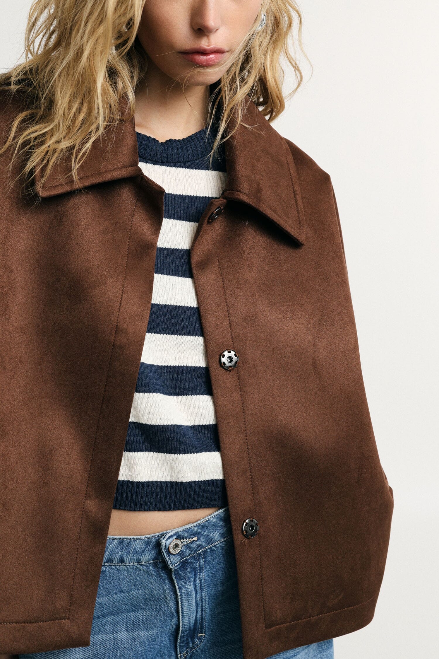 Over Shirt Jacket With Short Sleeves And Buttons Please