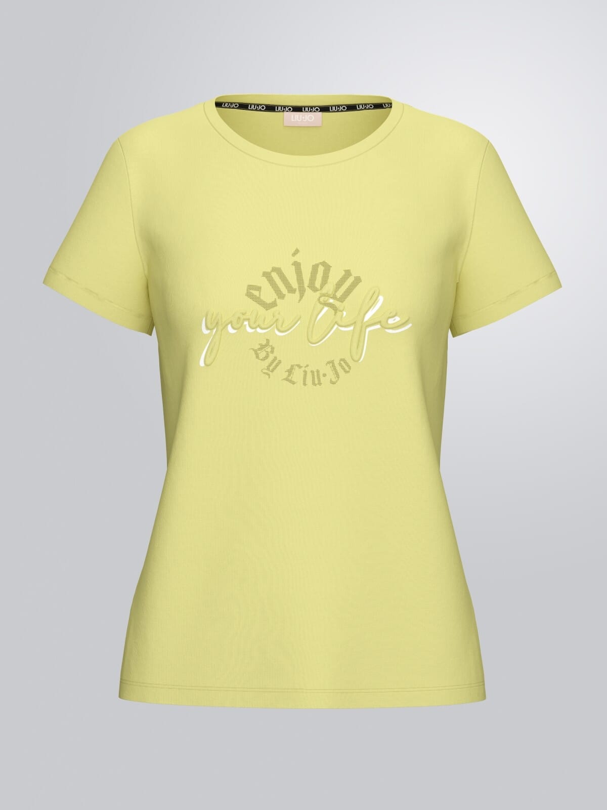 T-Shirt Con Logo E Stampa Liu Jo