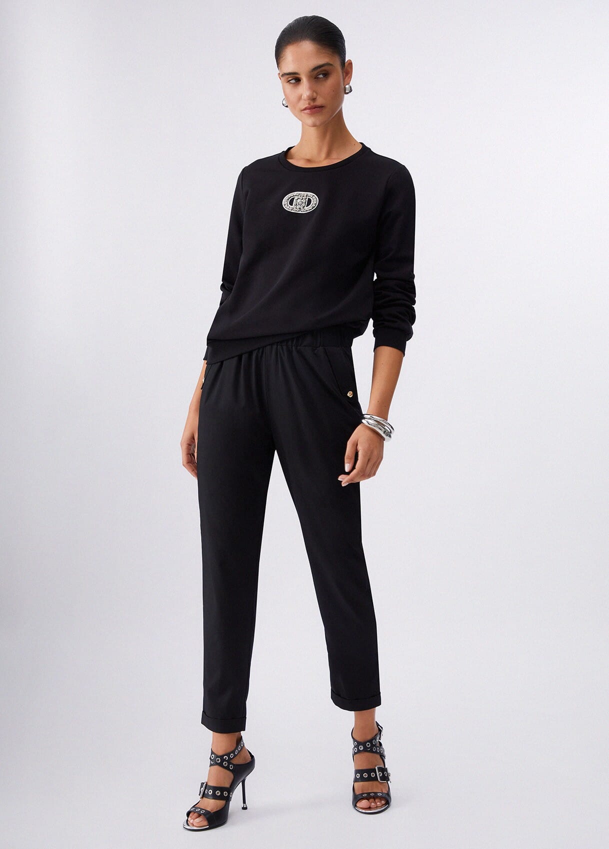 Sweatshirt With Liu Jo Jewel Detailing