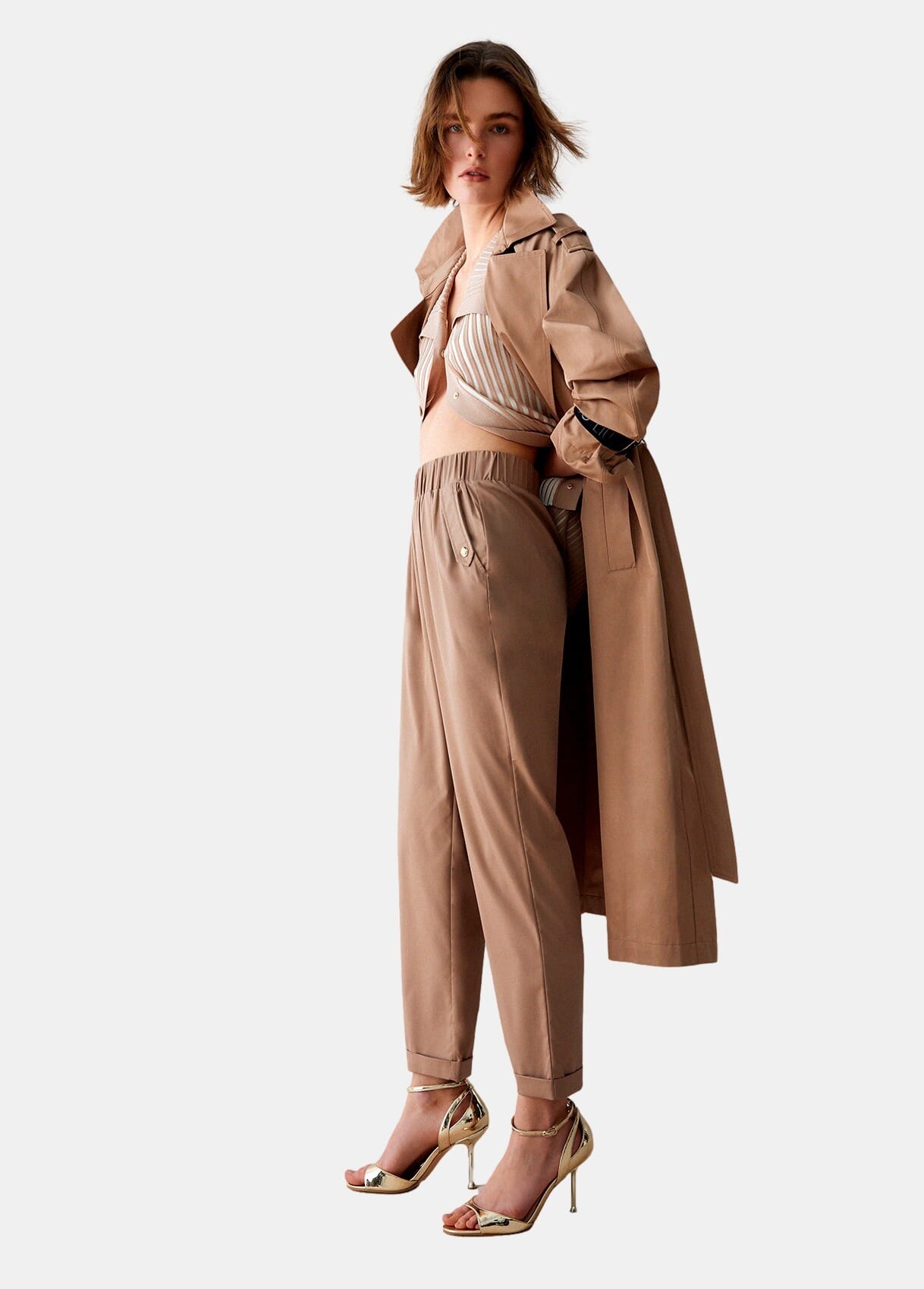 Liu Jo Slim Fit Trousers With Turn-ups