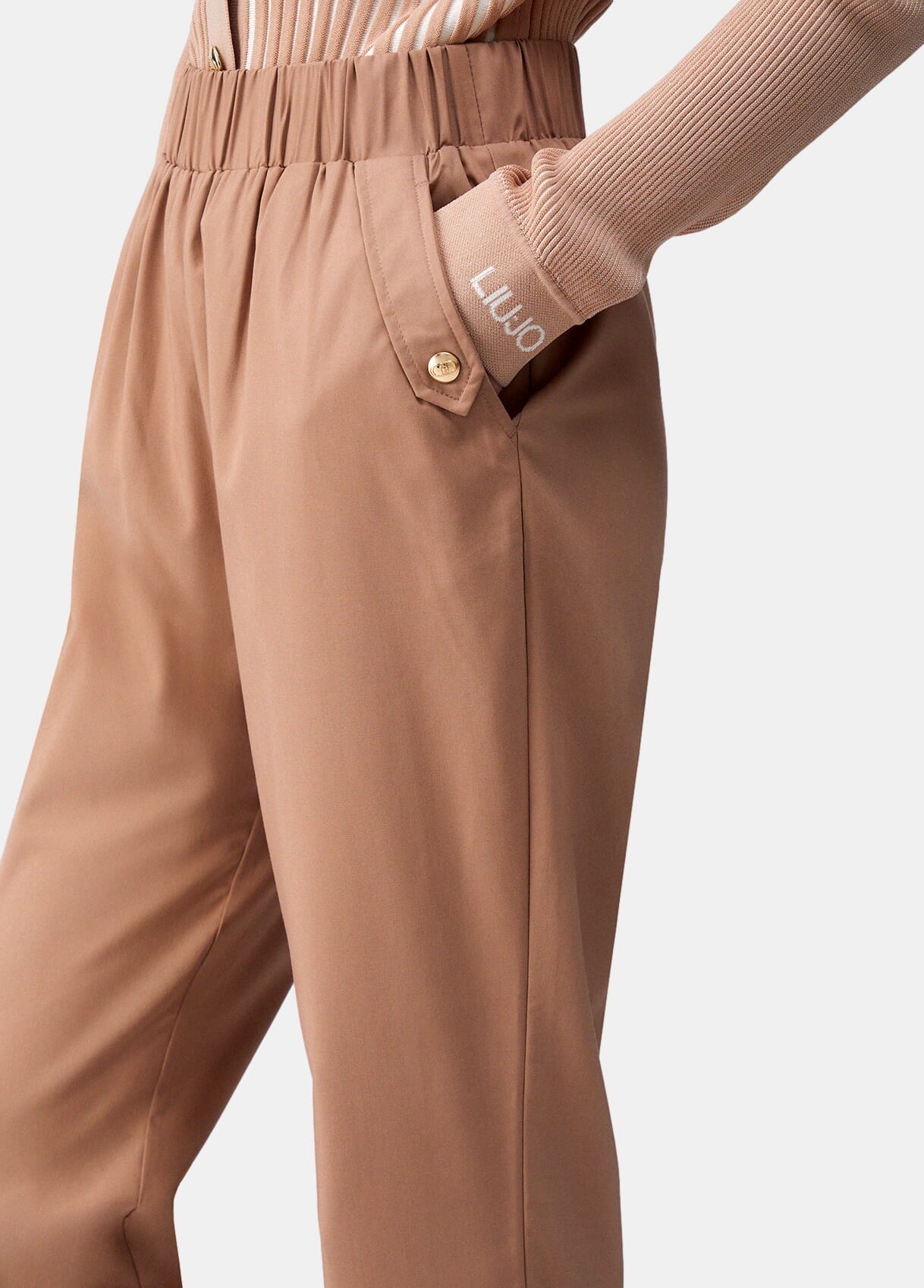 Liu Jo Slim Fit Trousers With Turn-ups