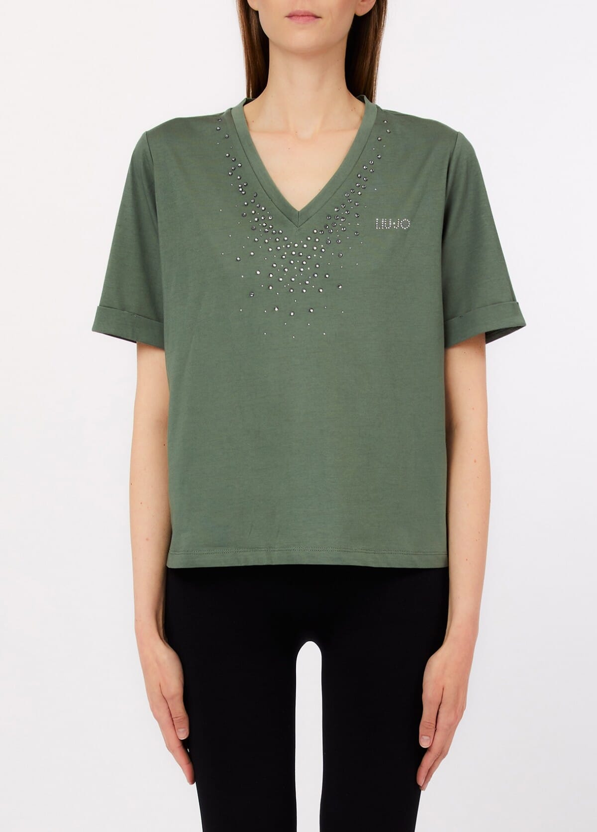 Liu Jo T-Shirt With Rhinestones