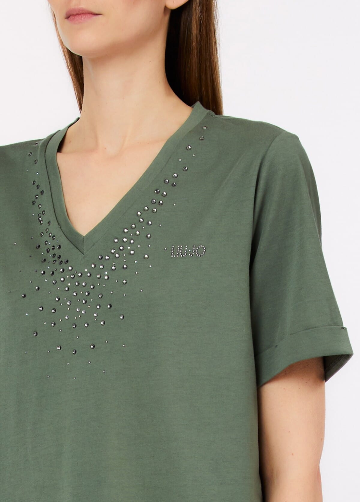 Liu Jo T-Shirt With Rhinestones