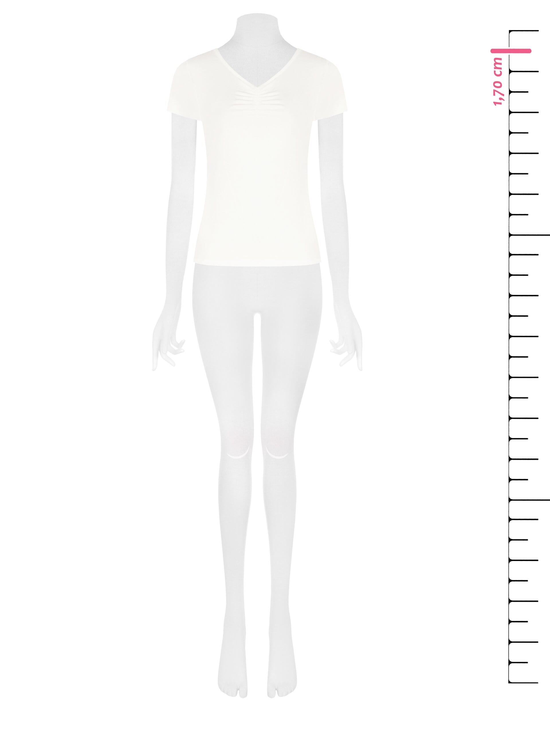 Slim Fit Viscose Blend T-Shirt with V-neck Rinascimento