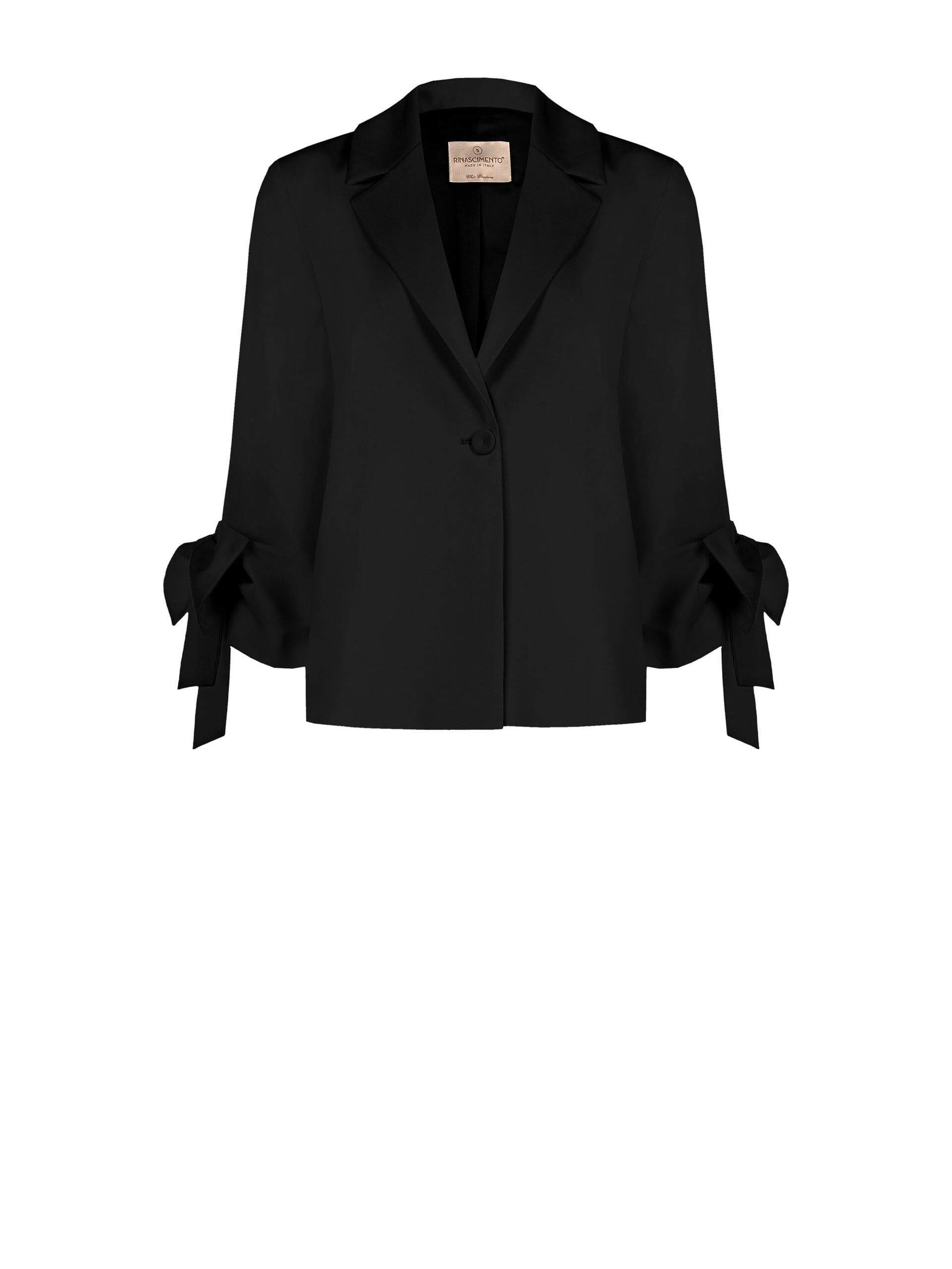 Giacca Blazer Ampia Con Maxi Fiocchi Sulle Maniche Rinascimento