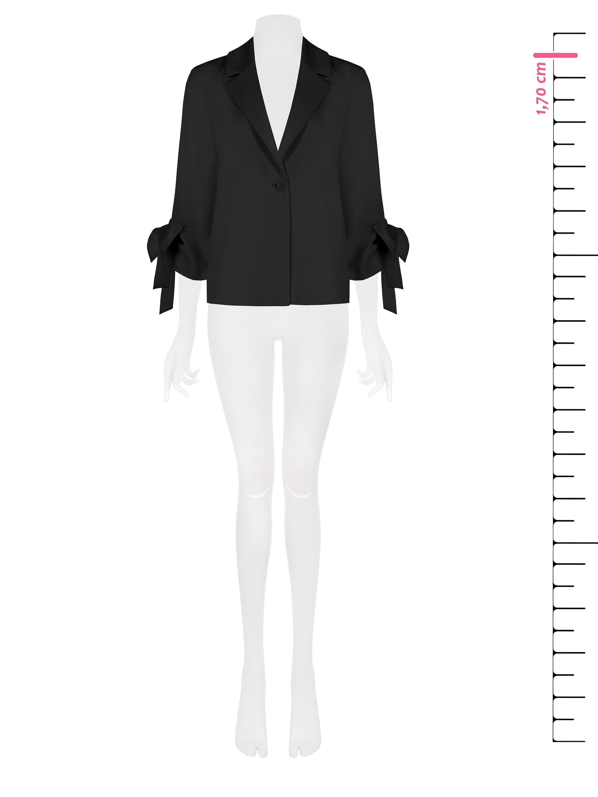 Giacca Blazer Ampia Con Maxi Fiocchi Sulle Maniche Rinascimento