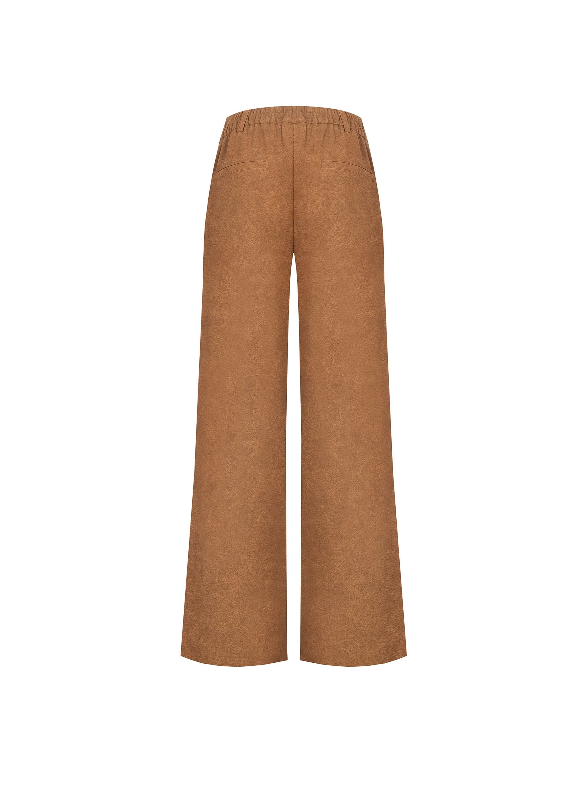 Palace Trousers In Mottled Suede With Elastic Back Rinascimento