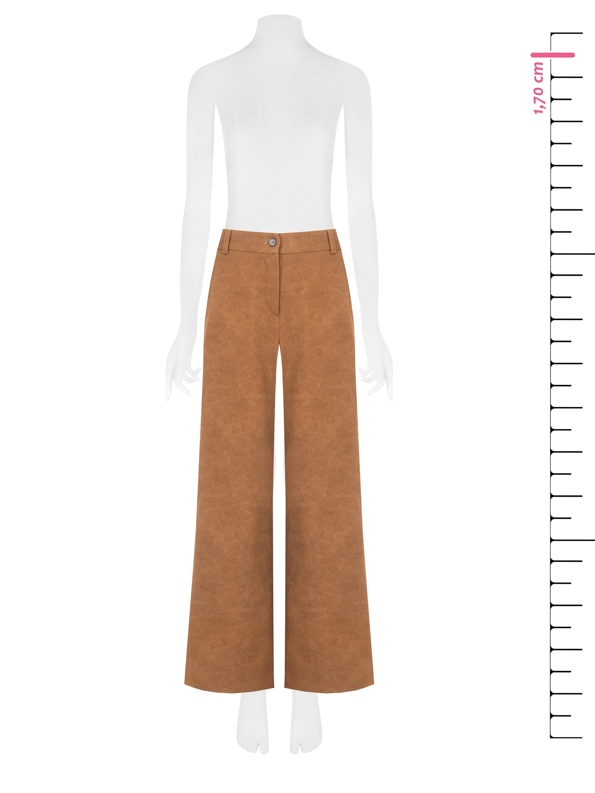 Palace Trousers In Mottled Suede With Elastic Back Rinascimento