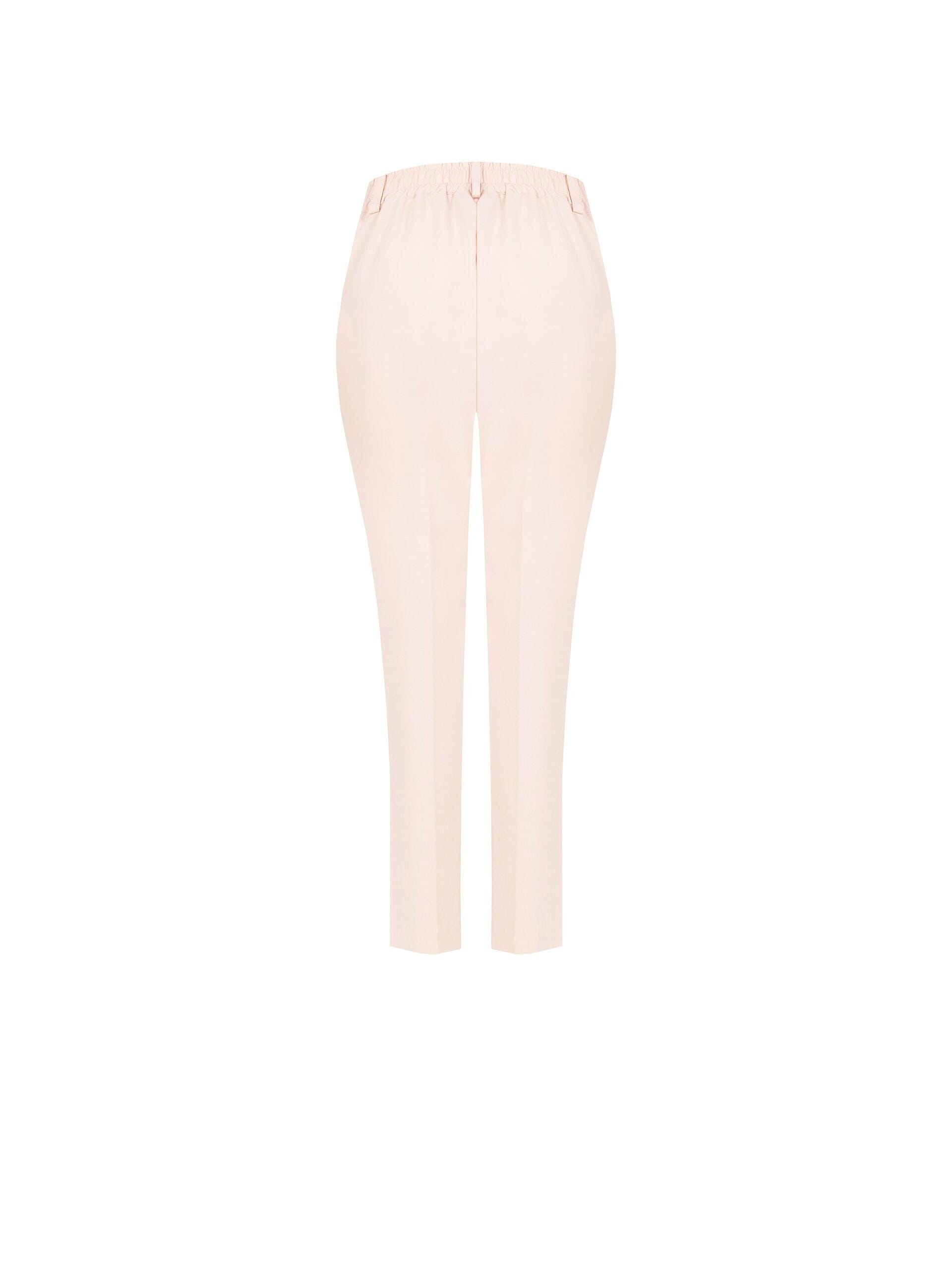 Straight Mixed Viscose Trousers With Elastic Back Rinascimento