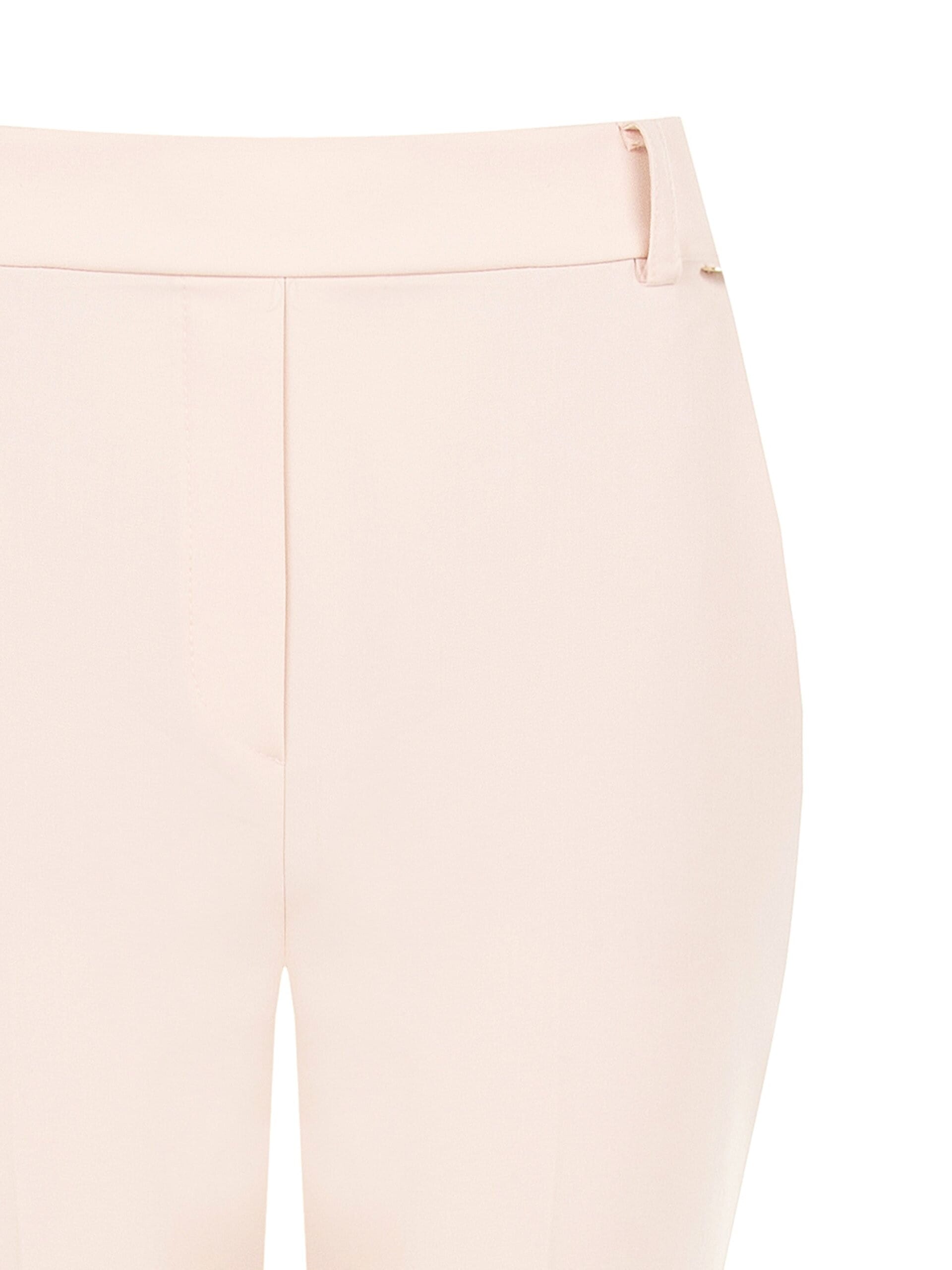 Straight Mixed Viscose Trousers With Elastic Back Rinascimento